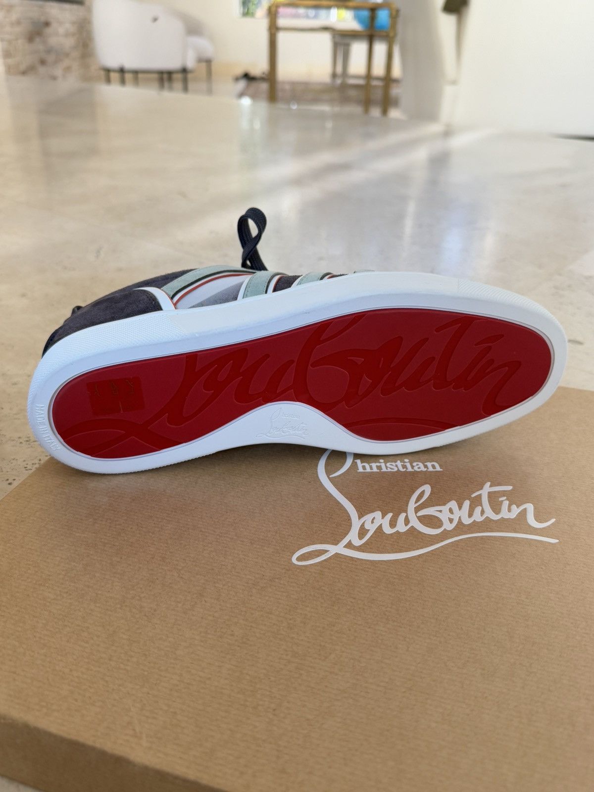 Christian Louboutin Christian Louboutin Navy Sneakers Size US 9 / EU 42 - 7 Thumbnail