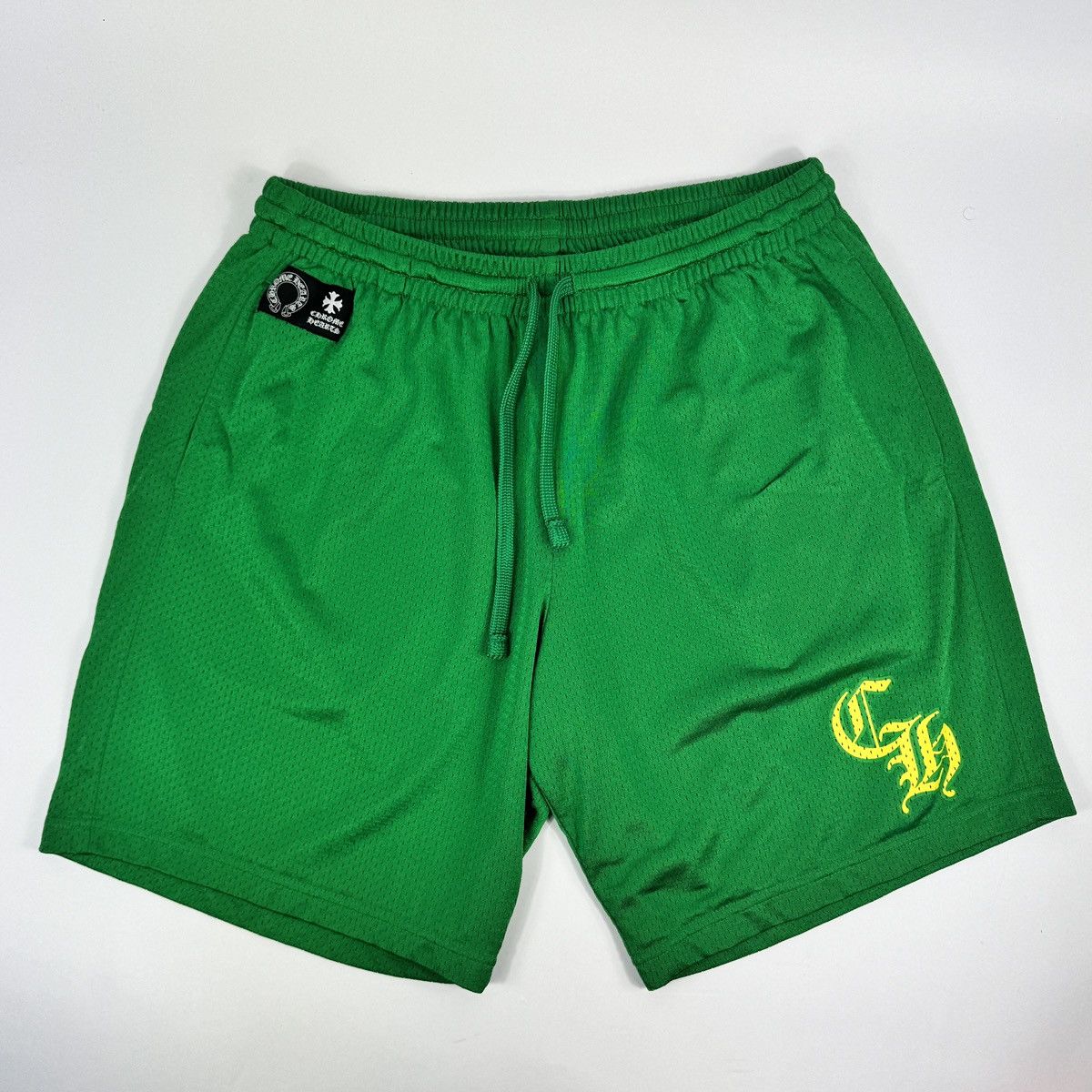 Chrome Hearts CHROME HEARTS MESH JERSEY SHORTS GREEN | Grailed