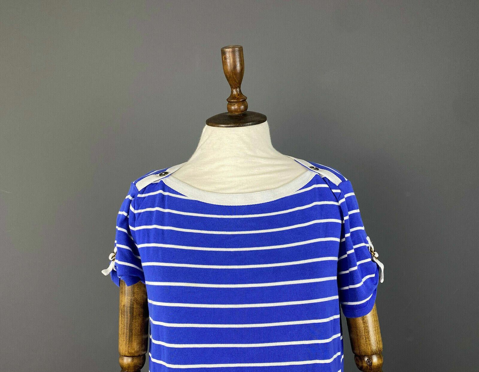 Lauren Ralph Lauren Ladies Lauren Ralph Lauren Blue Stripe A-Line Dress Size XL Size XL / US 12-14 / IT 48-50 - 2 Thumbnail