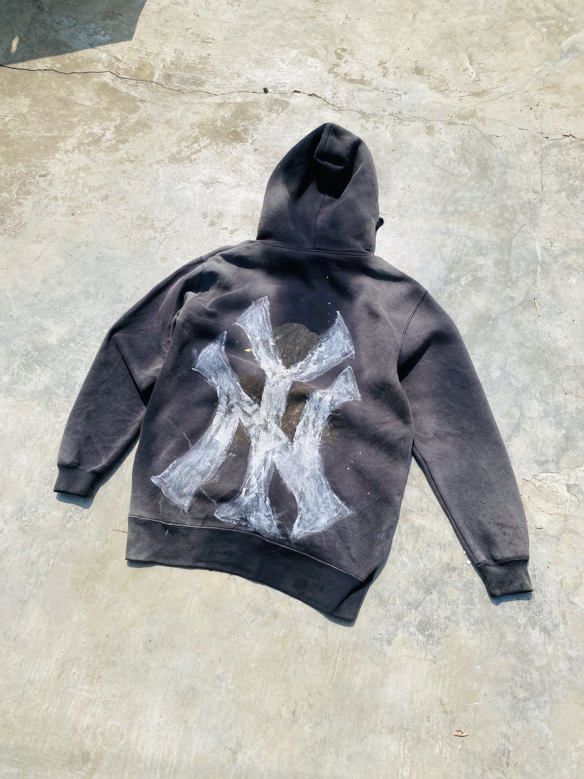 Vintage 💸BINDING ACCEPTED 💸Sun Faded Crazy vintage hoodie Size US XL / EU 56 / 4 - 1 Thumbnail