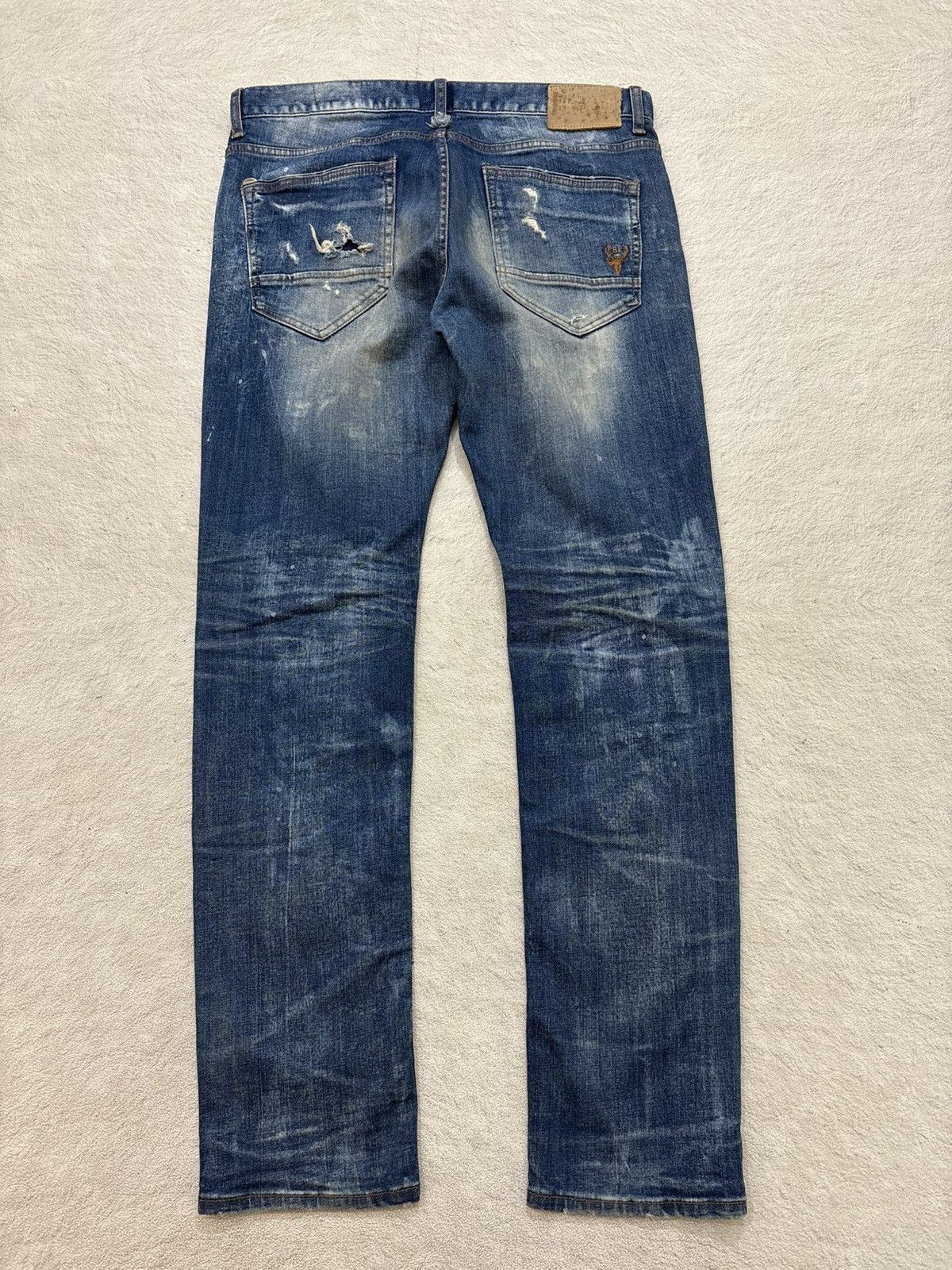 Kapital 2000s Buckaro Sasiko distrashed japan denim Size US 35 - 7 Thumbnail