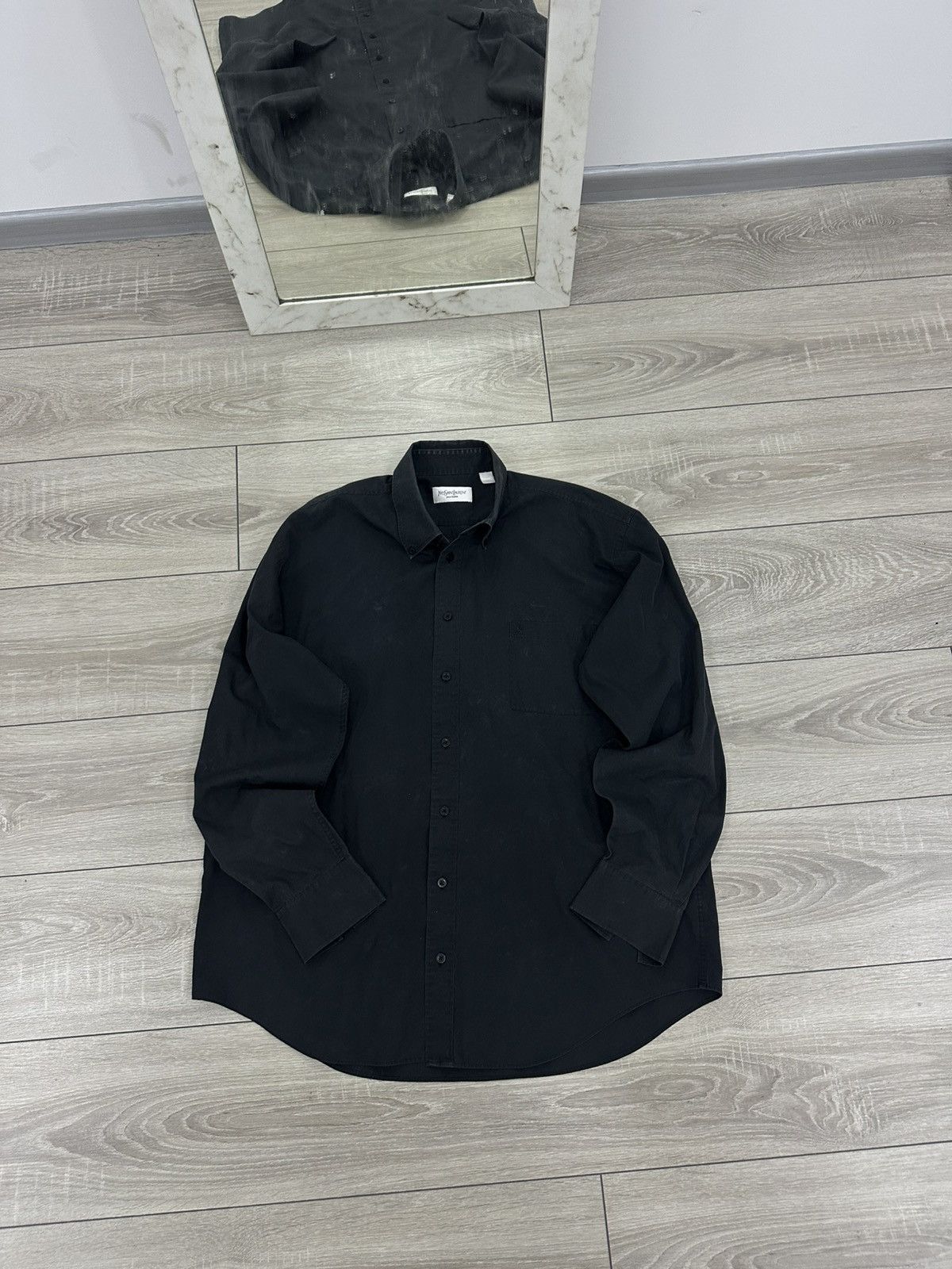 Yves Saint Laurent Yves Saint Laurent YSL Black Shirt Luxury Style Size US M / EU 48-50 / 2 - 3 Thumbnail