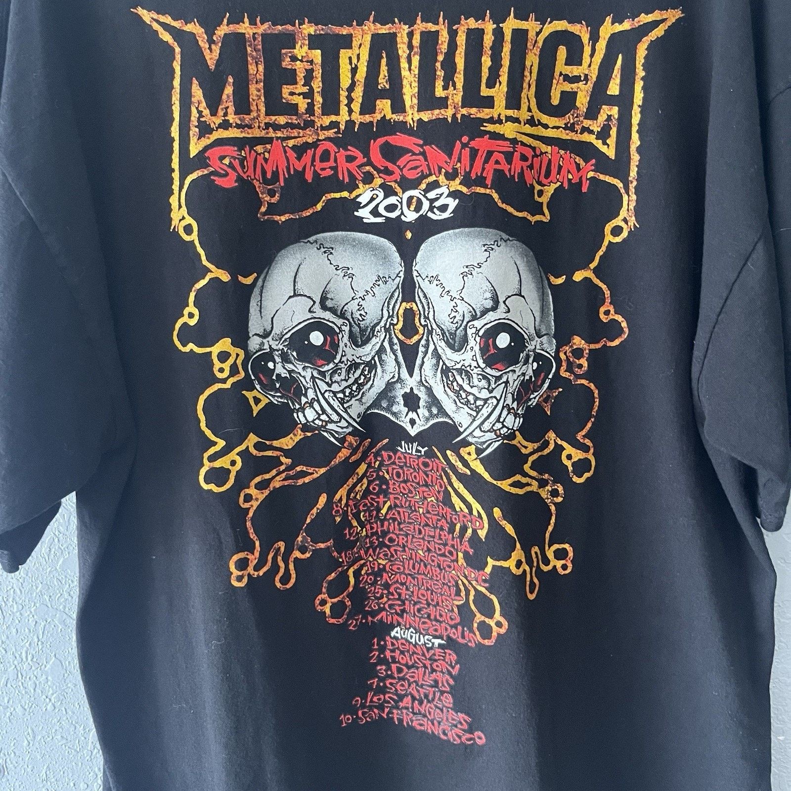 Giant Vintage 2003 Metallica Tour Giant Tshirt Men’s XL Summer San Size US XL / EU 56 / 4 - 7 Thumbnail