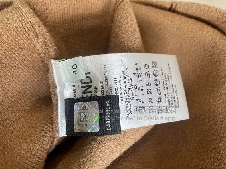 Fendi Fendi Camel Strapless Dress Size XS / US 0-2 / IT 36-38 - 6 Thumbnail