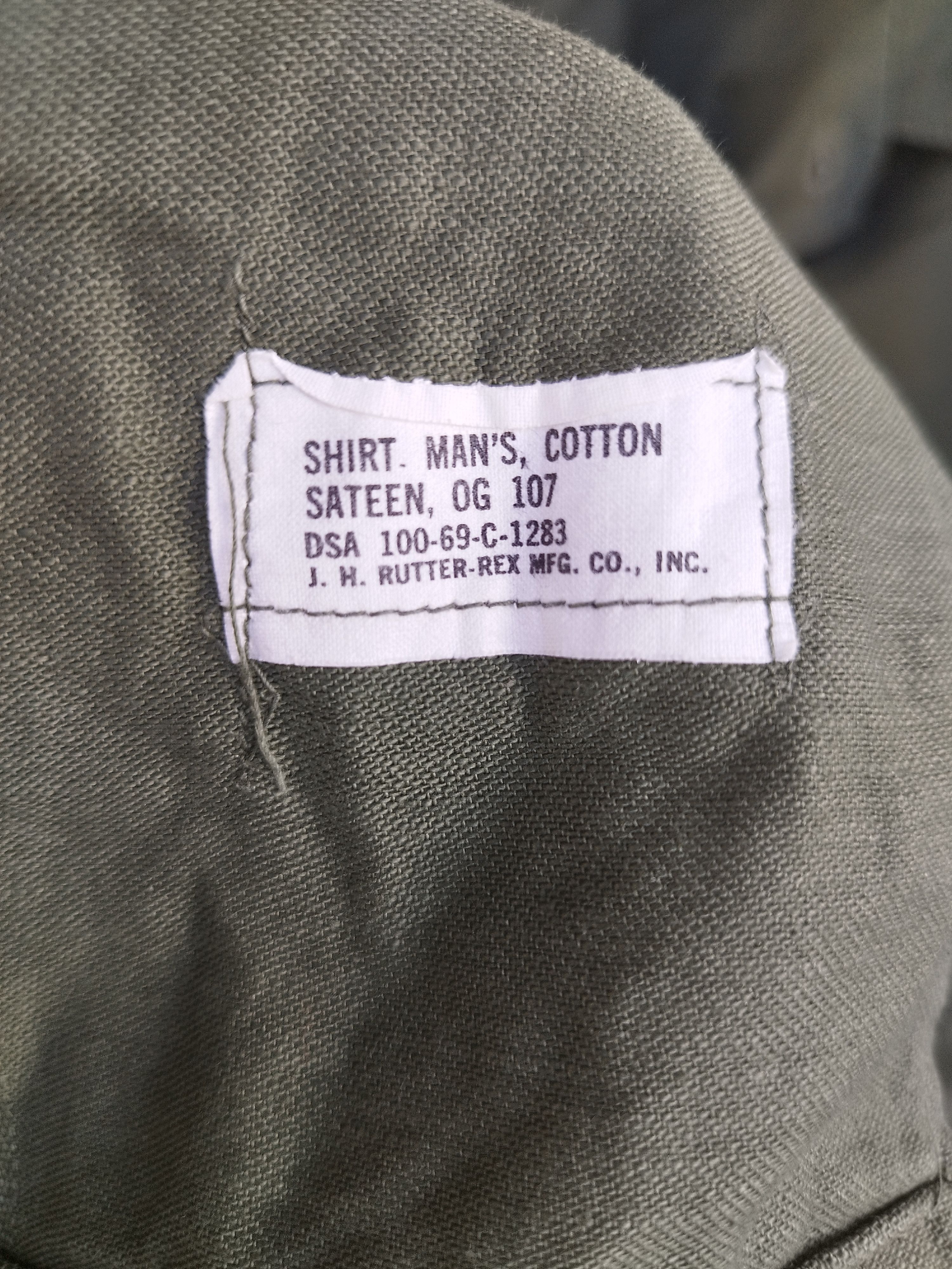 Vintage TRUE VINTAGE MILITARY SHIRT MANS COTTON OG 107 SHORT SLEEVE Size US L / EU 52-54 / 3 - 4 Thumbnail