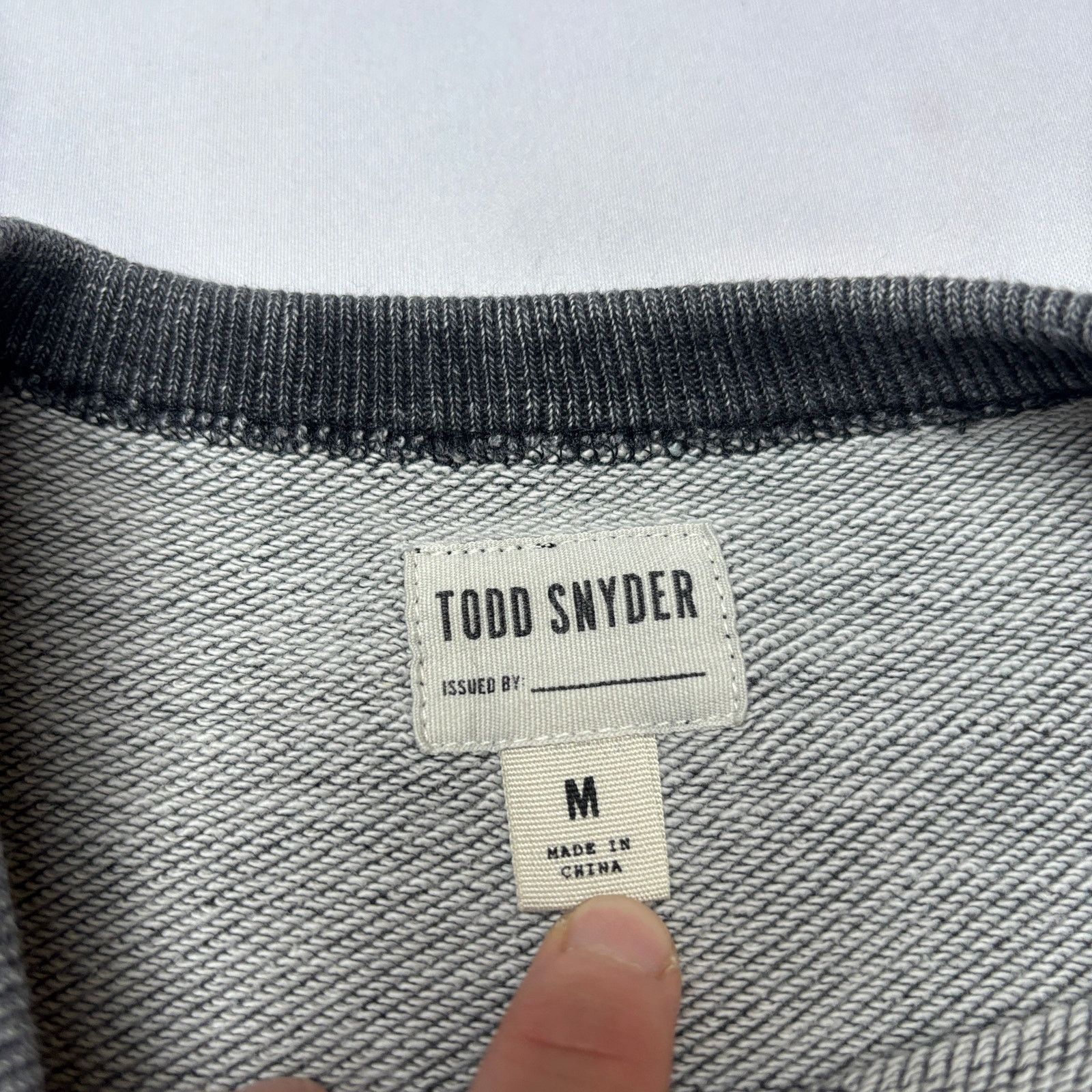 Todd Snyder Todd Snyder French Terry Pullover Single V Sweatshirt Mens M Size US M / EU 48-50 / 2 - 4 Thumbnail