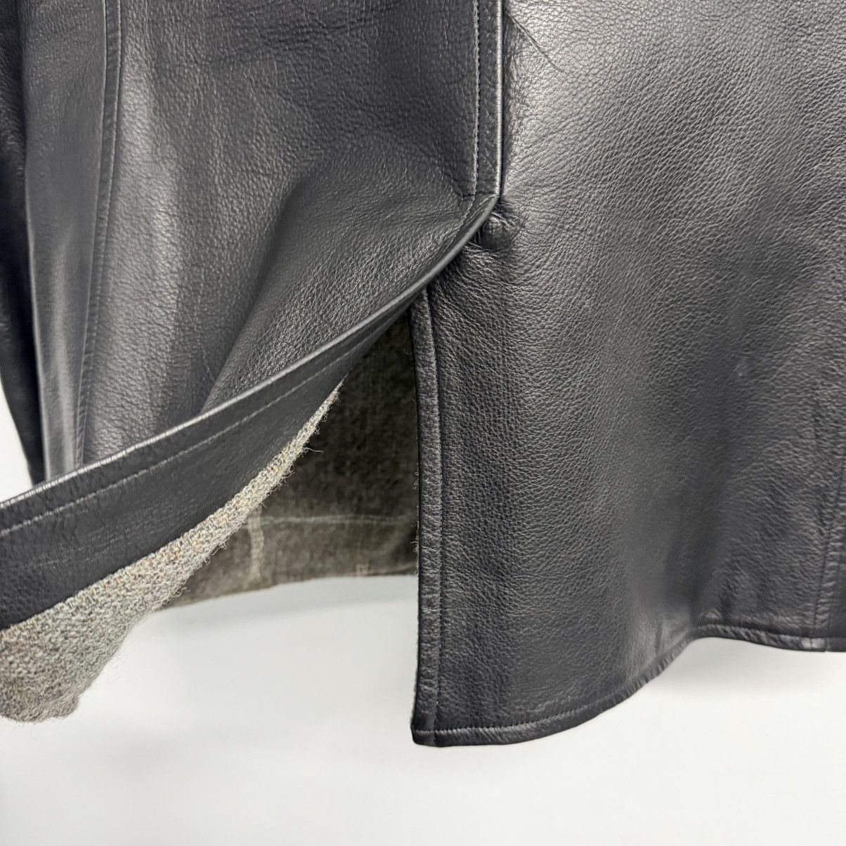 Yohji Yamamoto YOHJI YAMAMOTO POUR HOMME 2012 AW Leather Blazer Jacket Size US M / EU 48-50 / 2 - 9 Thumbnail