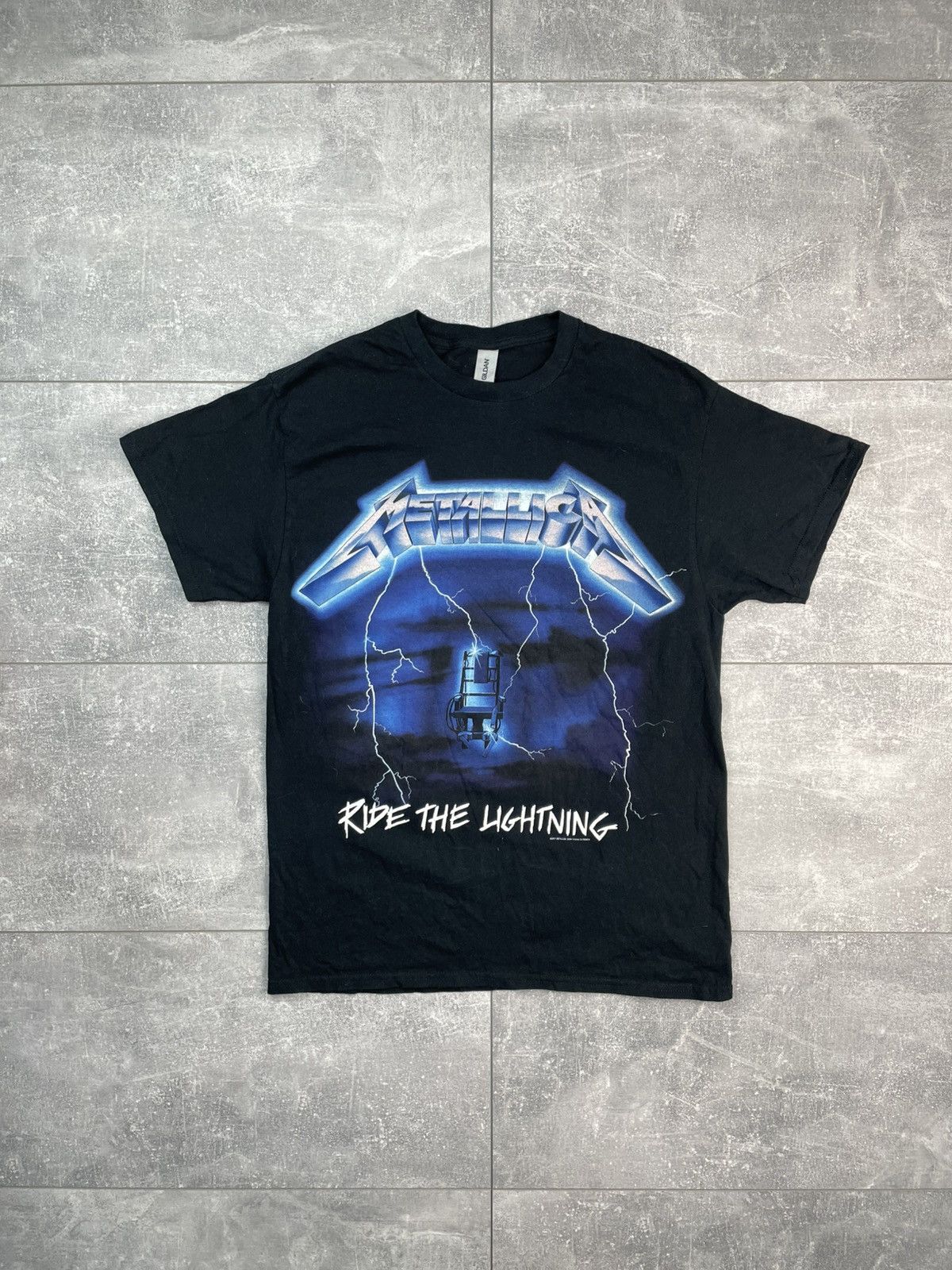 Band Tees × Metallica × Vintage Vintage Metallica Ride The Lightning 2017 T-Shirt Y2K Size US M / EU 48-50 / 2 - 1 Thumbnail