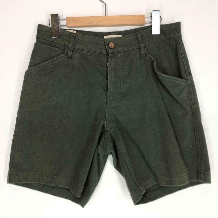Taylor Stitch The Camp Short in Olive Boss Duck Size US 29 - 1 Thumbnail