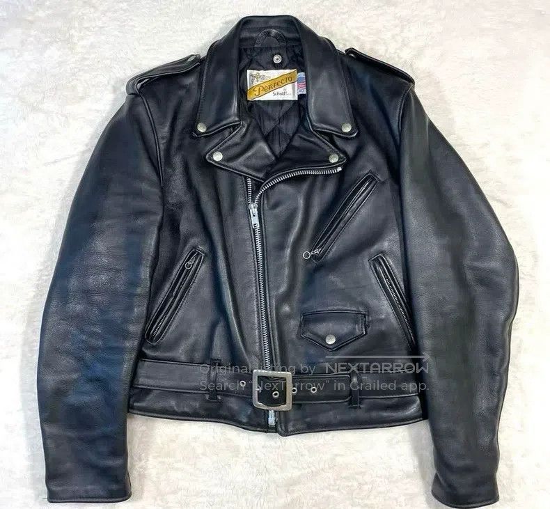 Schott Schott Leather coat Size US XXS / EU 40 - 1 Thumbnail