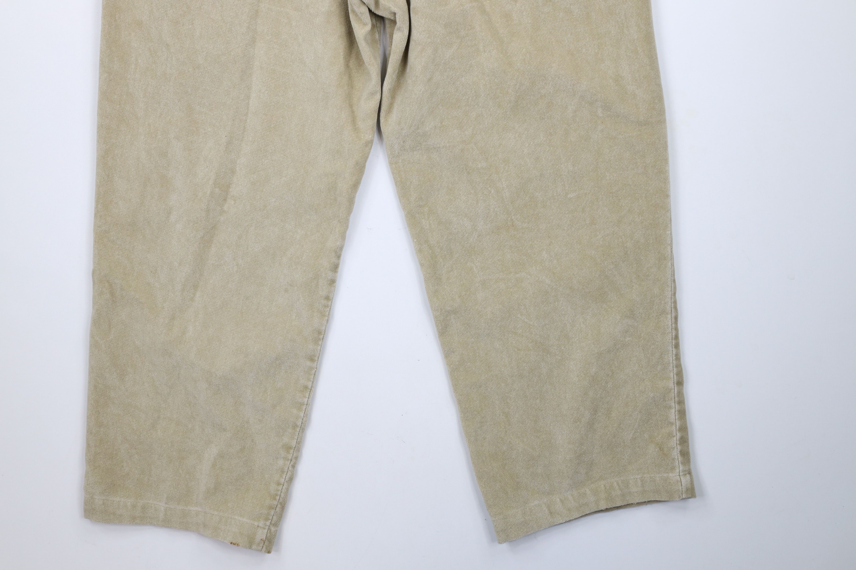 Tommy Hilfiger × Vintage Vintage 90s Tommy Hilfiger Wide Leg Corduroy Moleskin Pants Size 36 - 13 Thumbnail