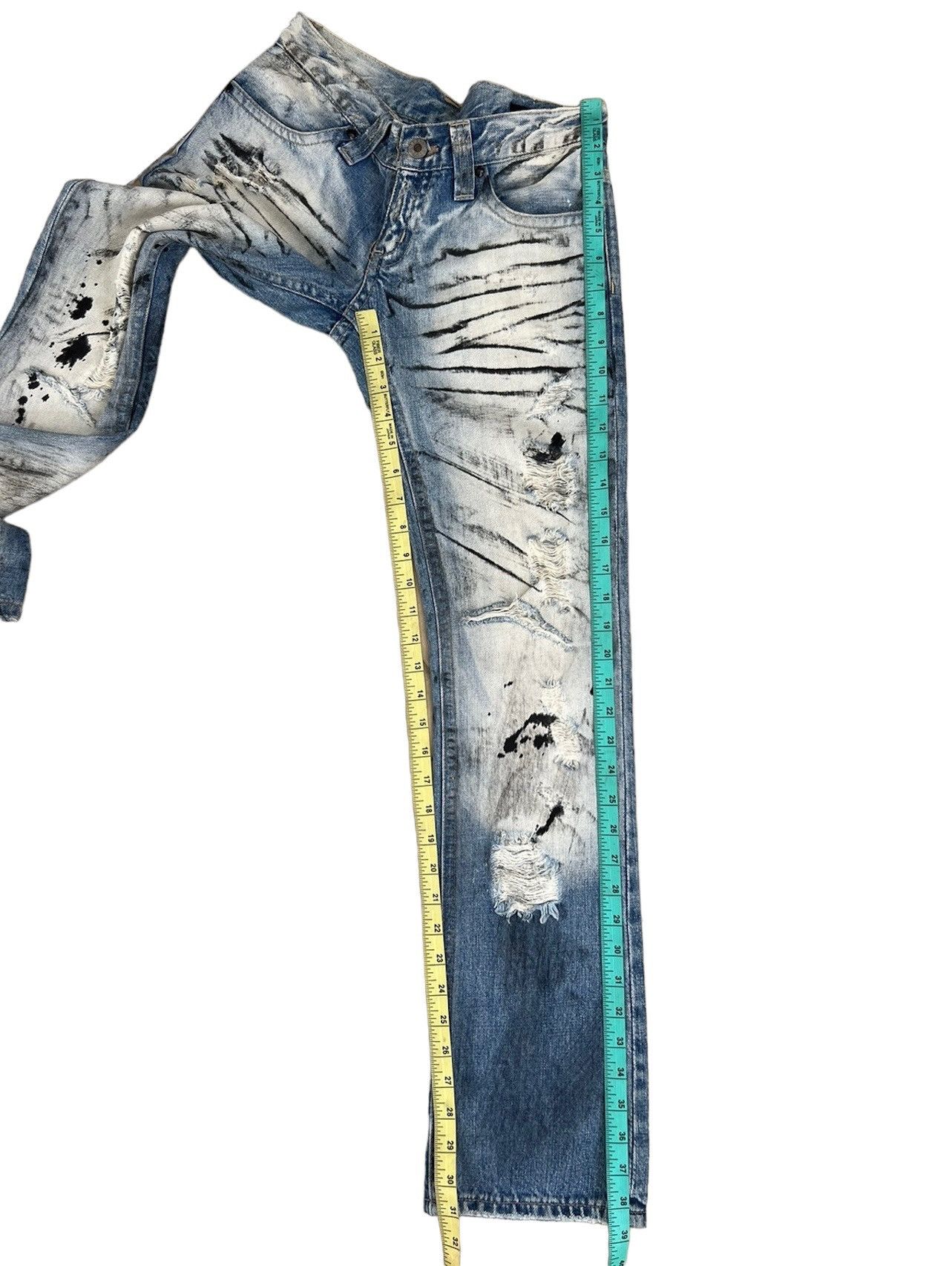 Vintage Vintage Benefit Japan Distressed Denim Painter Flare Jeans Size US 28 / EU 44 - 5 Thumbnail