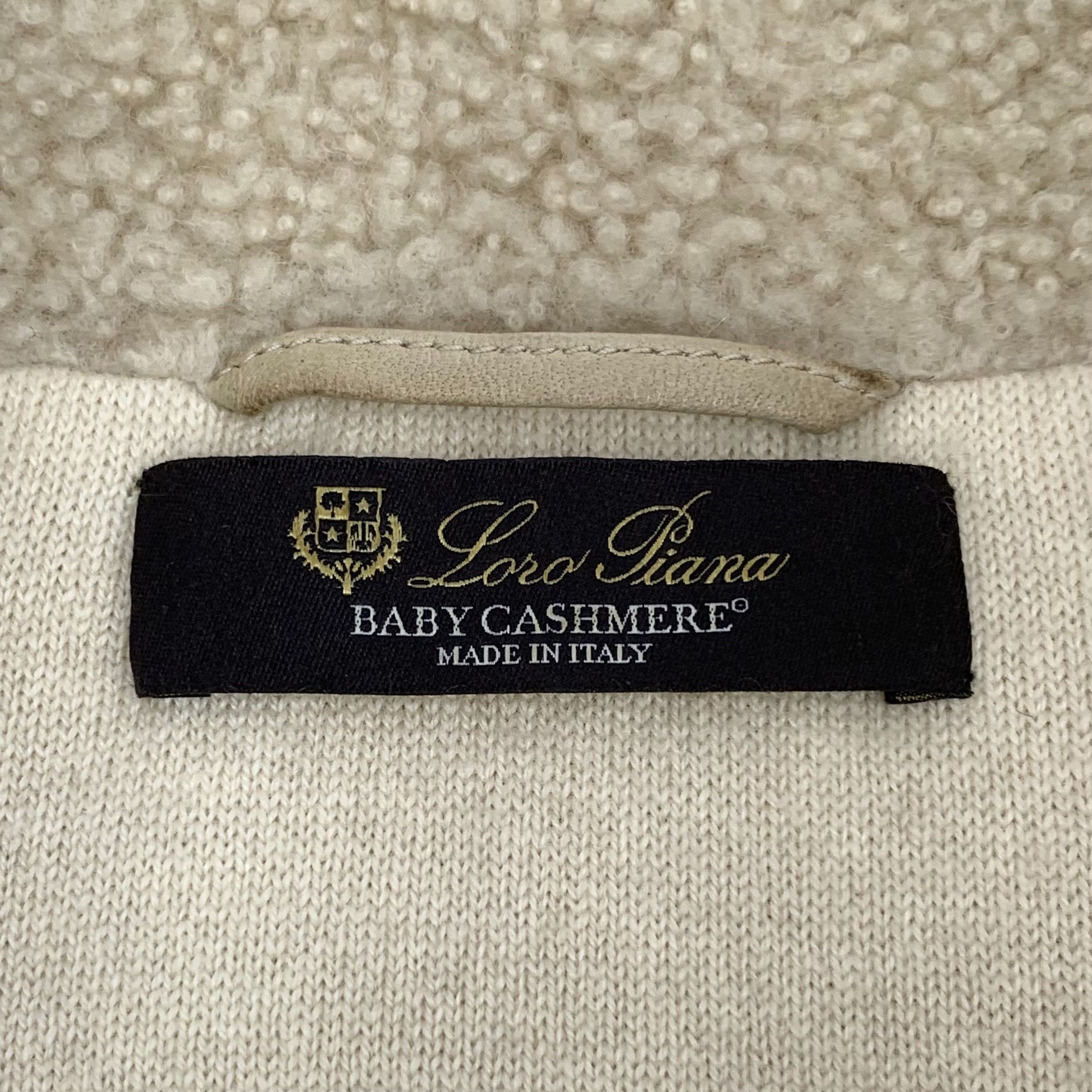 Loro Piana Loro Piana Brown Leather-Shearling Zip Jacket (Size S) Size US S / EU 44-46 / 1 - 2 Thumbnail