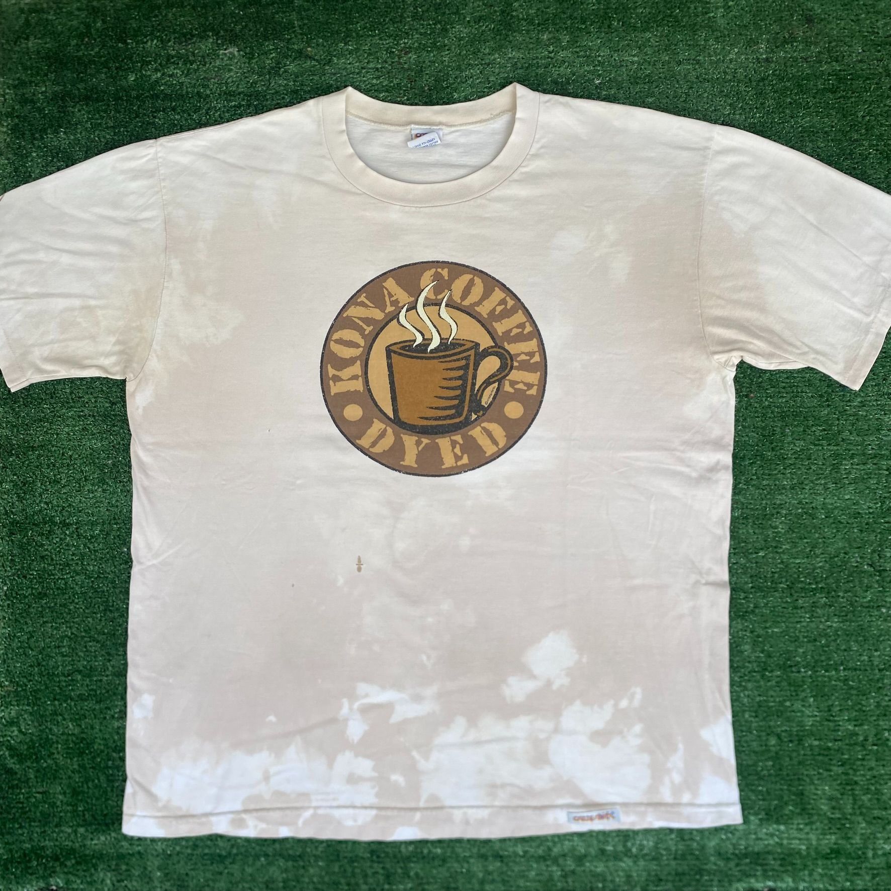 Vintage Vintage 90s Kona Coffee Dyed Shirt Crazy Shirts Hawaii Tee Size US L / EU 52-54 / 3 - 1 Thumbnail