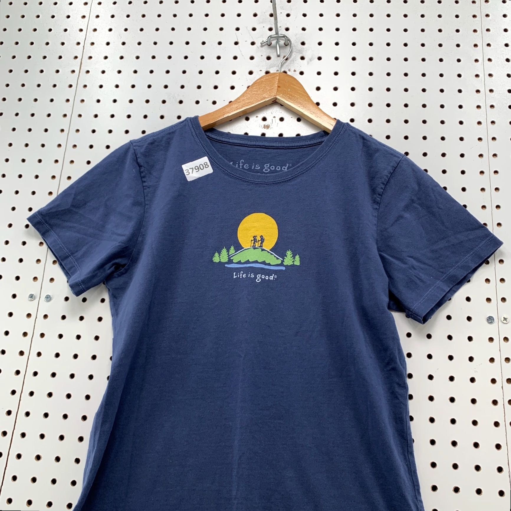 Life is Good VINTAGE Life Is Good Shirt Womens Blue Small Hiking Outdoor Graphic 17x24.5 Mens Size M / US 6-8 / IT 42-44 - 5 Thumbnail