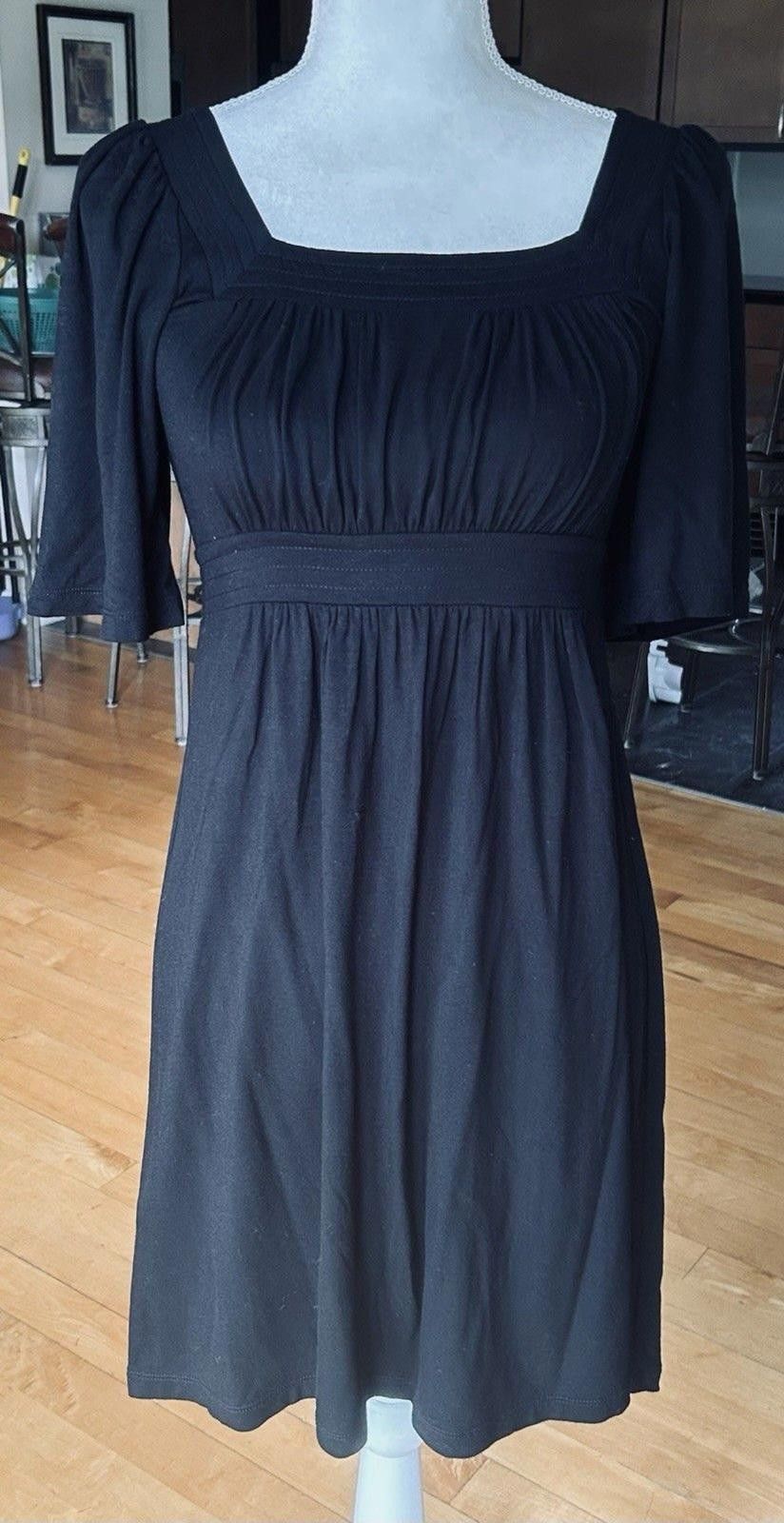 Bcbgmaxazria BCBG Maxazria Black Dress LBD Small 6% Spandex 94% Rayon Size S / US 4 / IT 40 - 2 Thumbnail