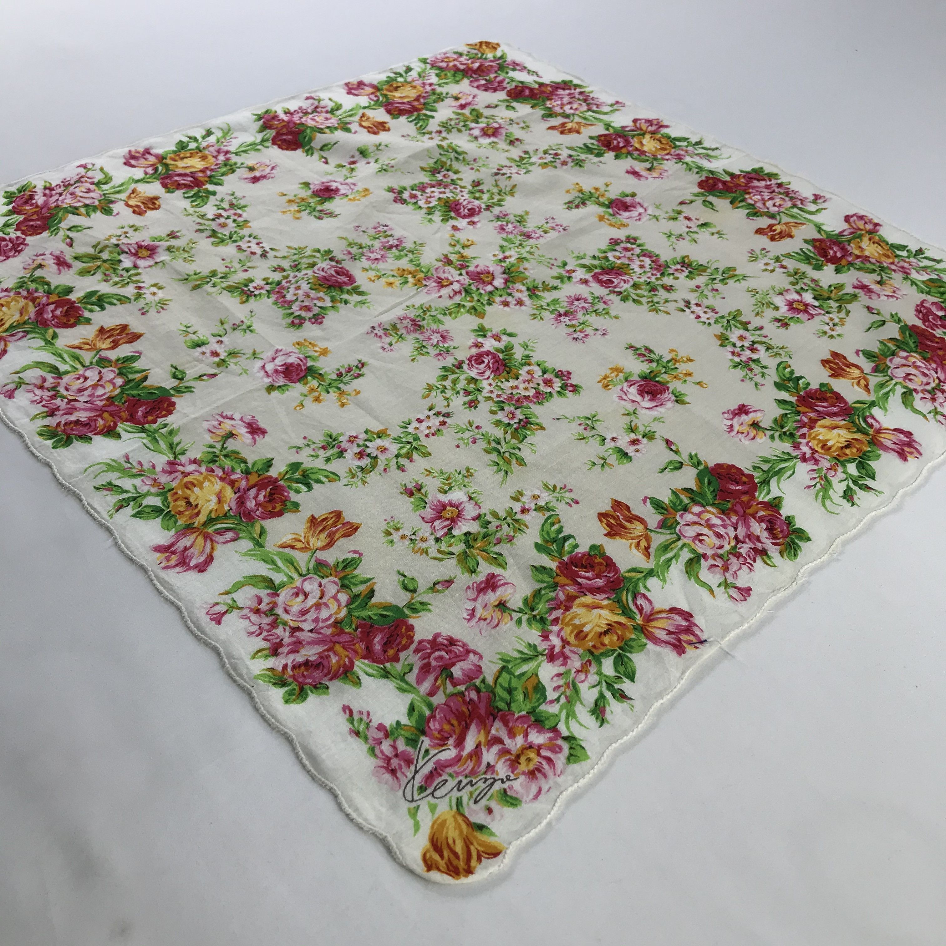 Kenzo × Vintage Kenzo Bandana / Handkerchief / Neckerchief - S454 Size ONE SIZE - 2 Thumbnail