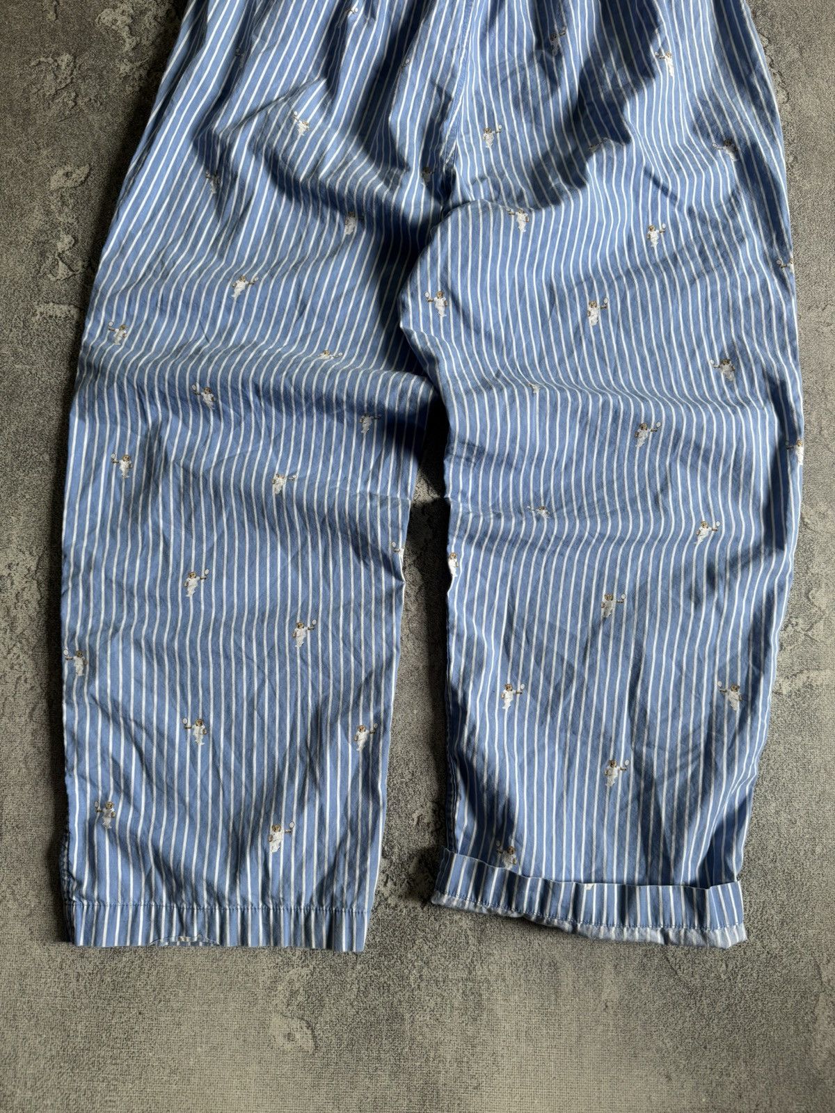 Polo Ralph Lauren Polo Ralph Lauren striped monogram sweat pants trousers 👖 Size US 34 / EU 50 - 9 Thumbnail