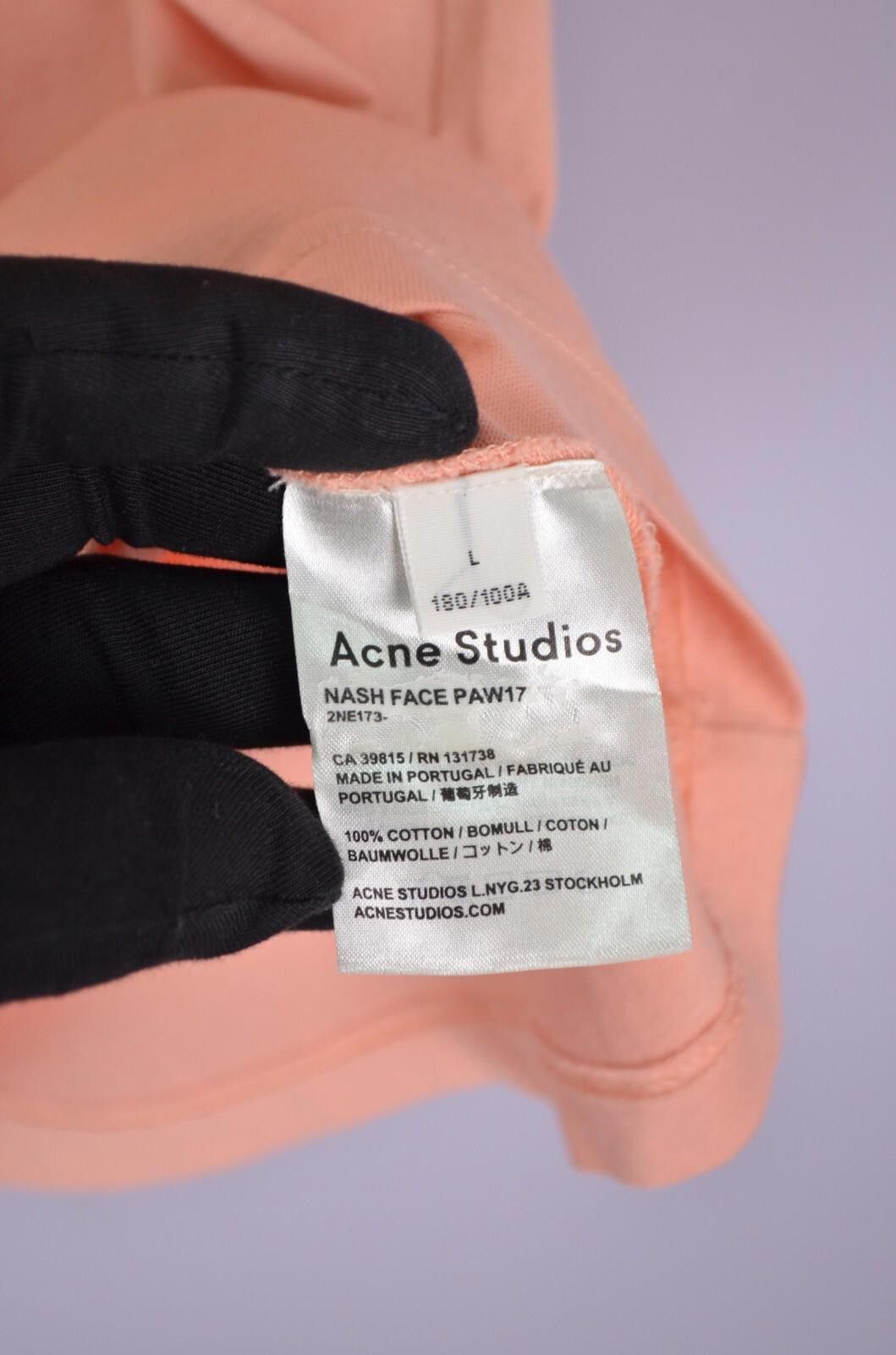 Acne Studios Acne Studios Nash Face Logo Mens Size L Slim Fit Peach Size US L / EU 52-54 / 3 - 6 Thumbnail