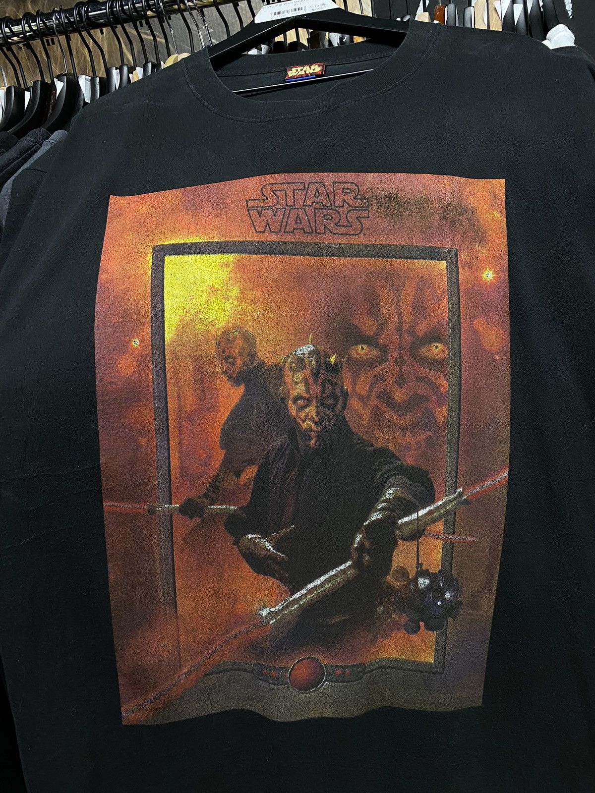 Vintage 90’s Vintage Darth Maul Star Wars tee Shirt XLarge Size US XL / EU 56 / 4 - 2 Thumbnail