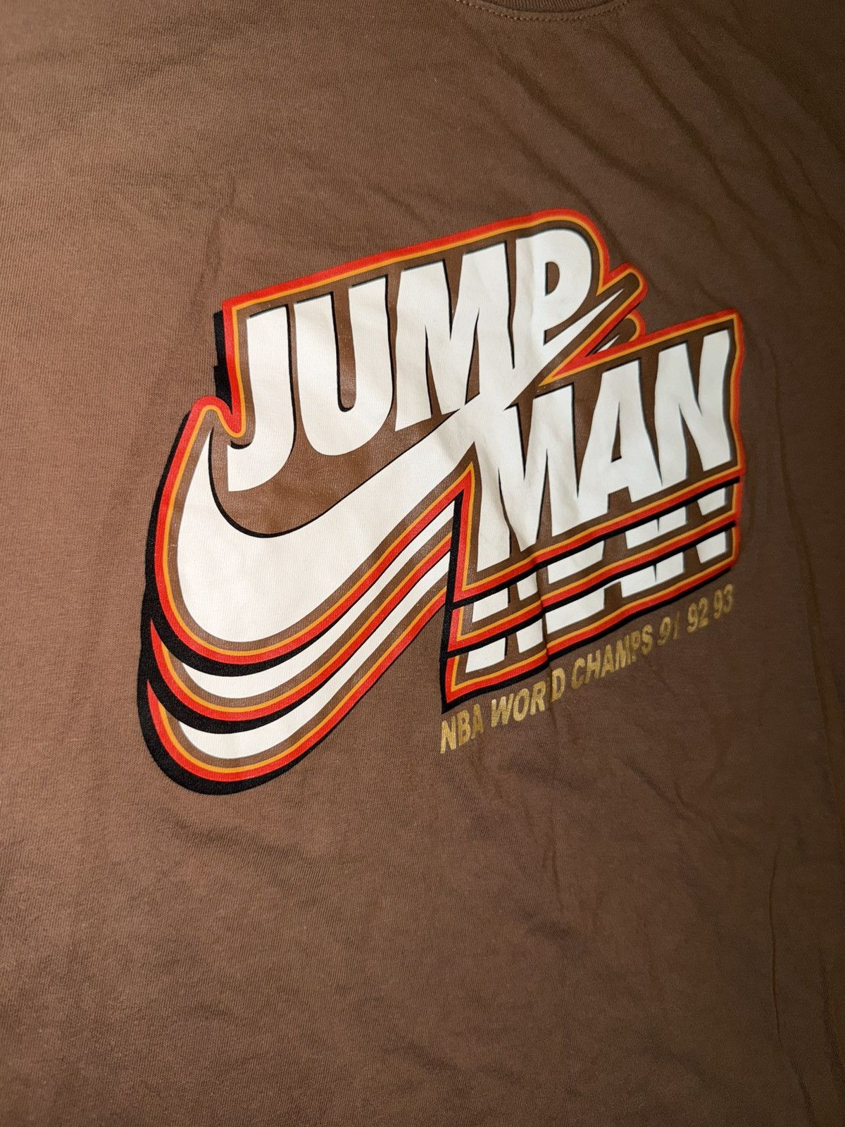 Jordan Brand Nike air Jordan jump man NBA world champs tee brown large Size US L / EU 52-54 / 3 - 4 Thumbnail