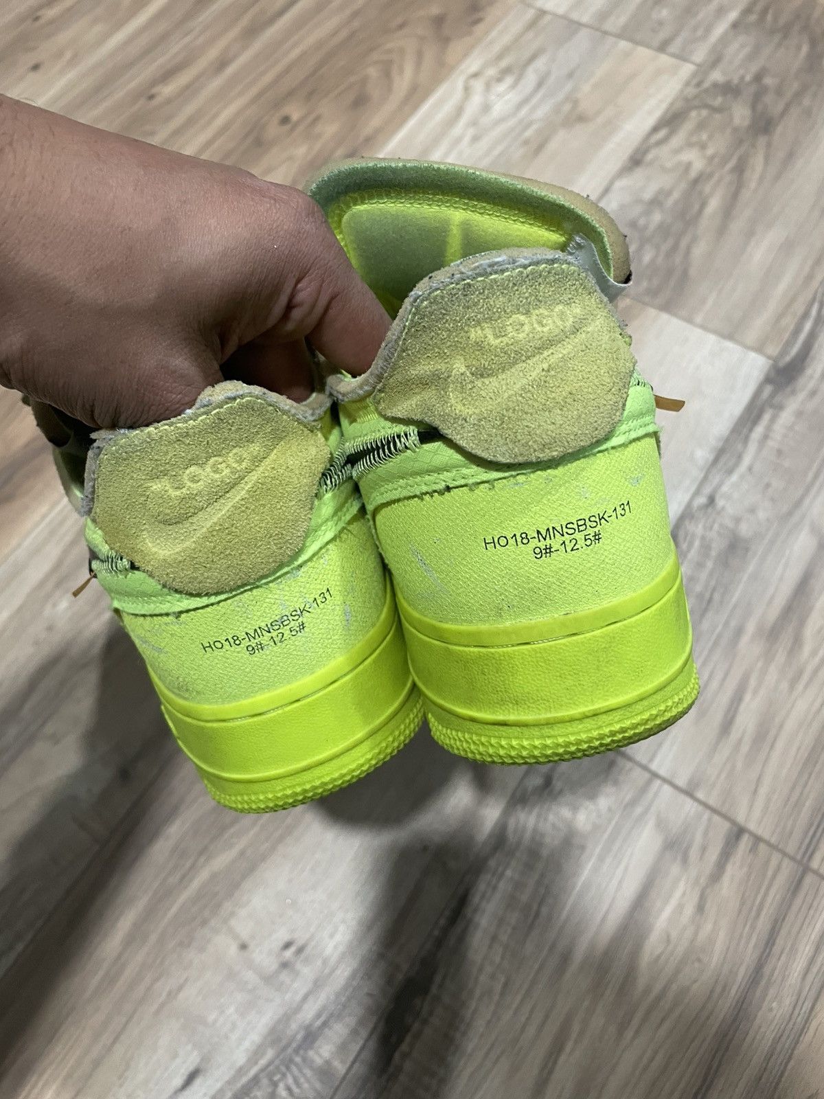 Nike × Off-White Off White x Nike Air Force One ‘Volt’ Size US 9 / EU 42 - 5 Thumbnail