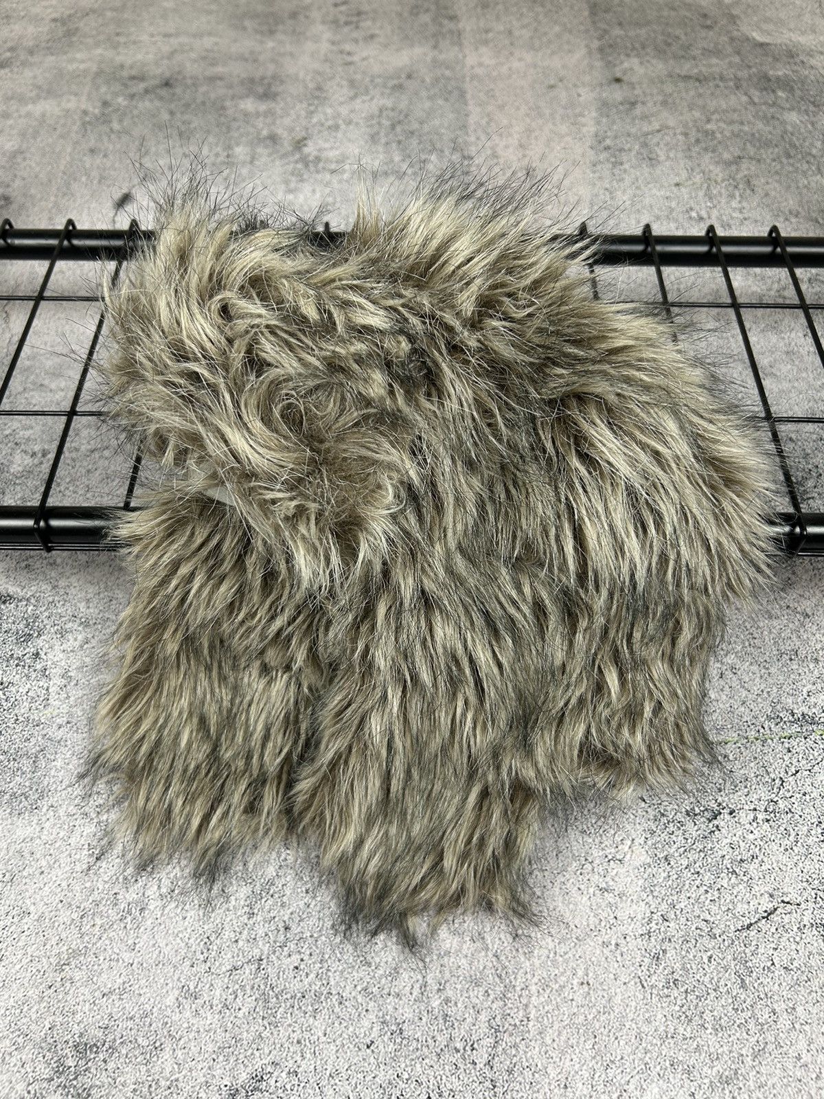 AVANT GARDE USHANKA TRAPPER HAT FURRY MOHAIR FUZZY FUR HAT Y2K
