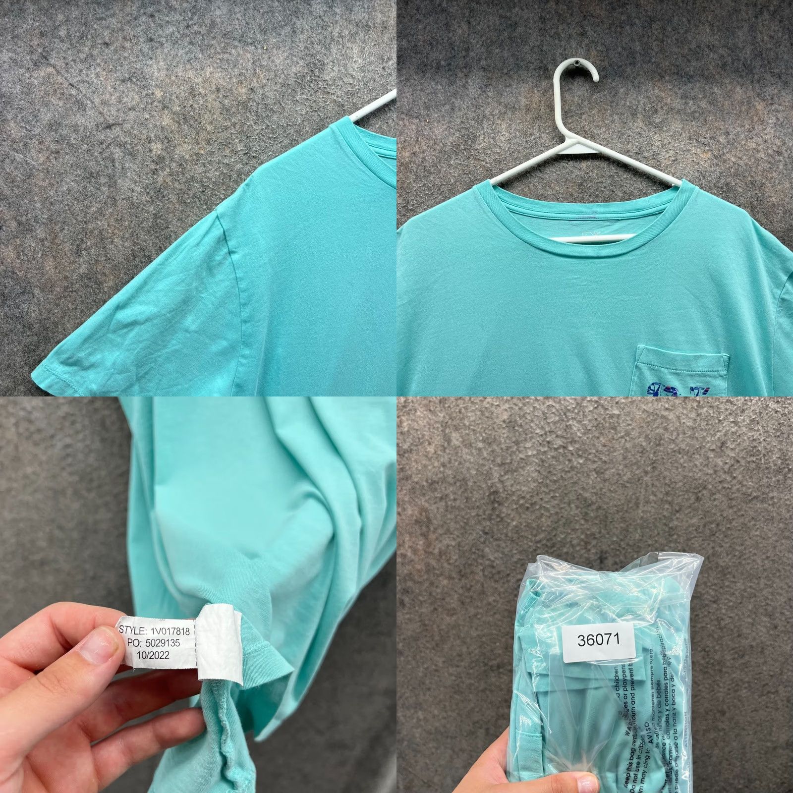 Vineyard Vines Vineyard Vines Shirt Men XL Blue Tee Crewneck Whale Sail Boat Pocket T-Shirt Short Sleeve Solid Cotton Logo All Seasons 2020-2029 Mens Size US XL / EU 56 / 4 - 8 Thumbnail