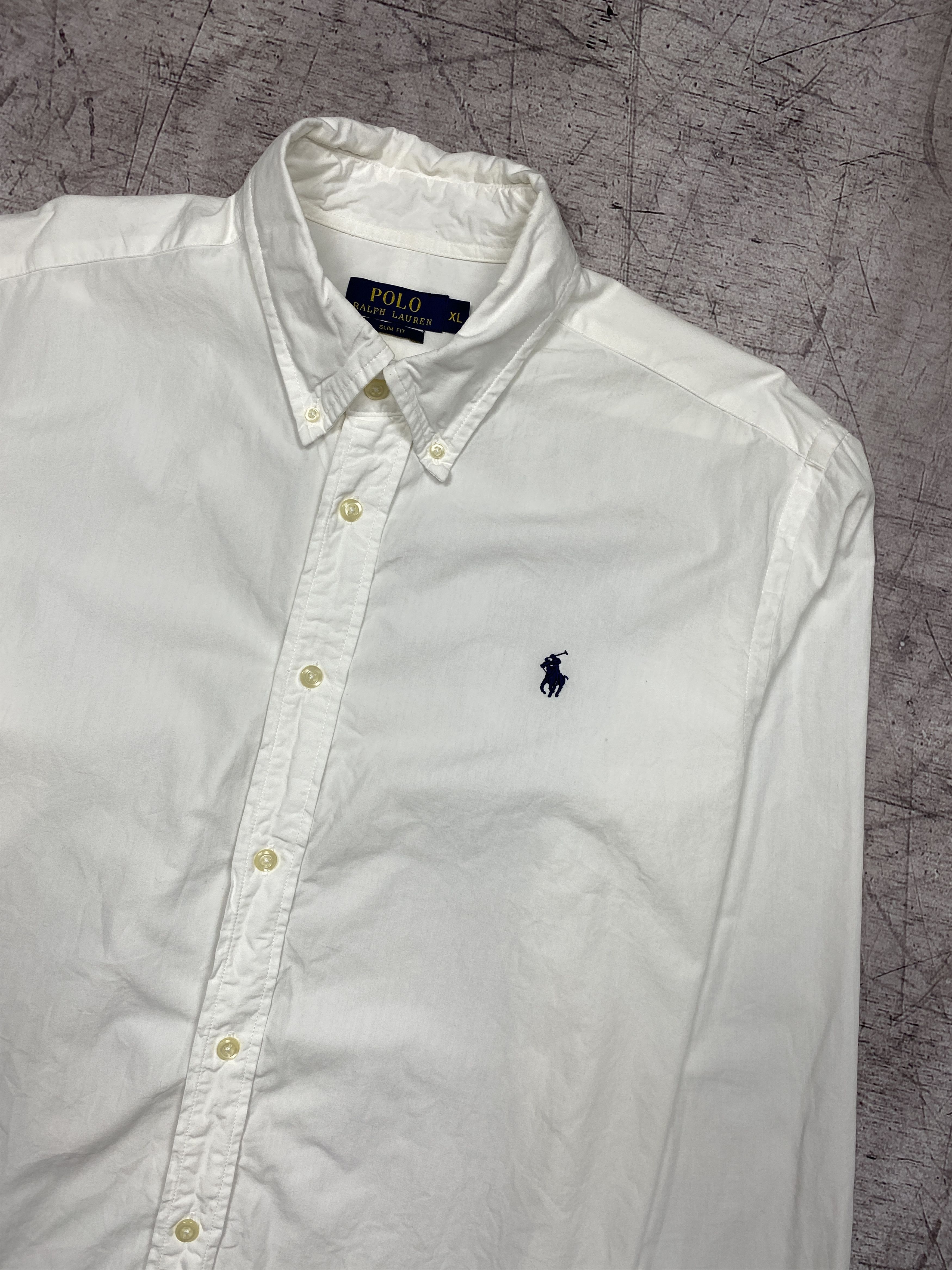 Polo Ralph Lauren × Ralph Lauren Polo Ralph Lauren Vintage Mens White Shirt Size US XL / EU 56 / 4 - 2 Thumbnail