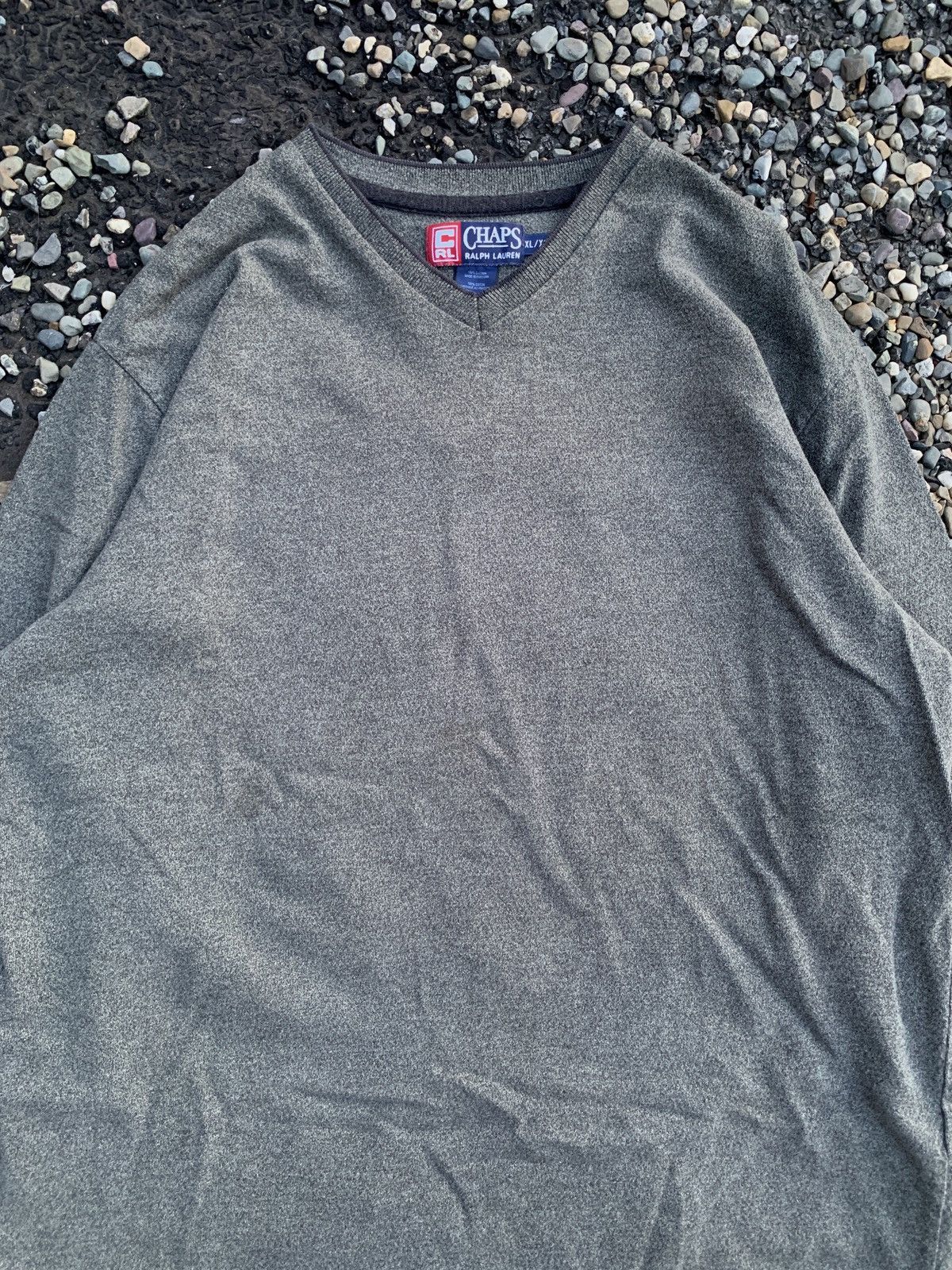 Chaps Ralph Lauren Vintage Chaps Ralph Lauren V-Neck Longsleeve Shirt Size US XL / EU 56 / 4 - 2 Thumbnail
