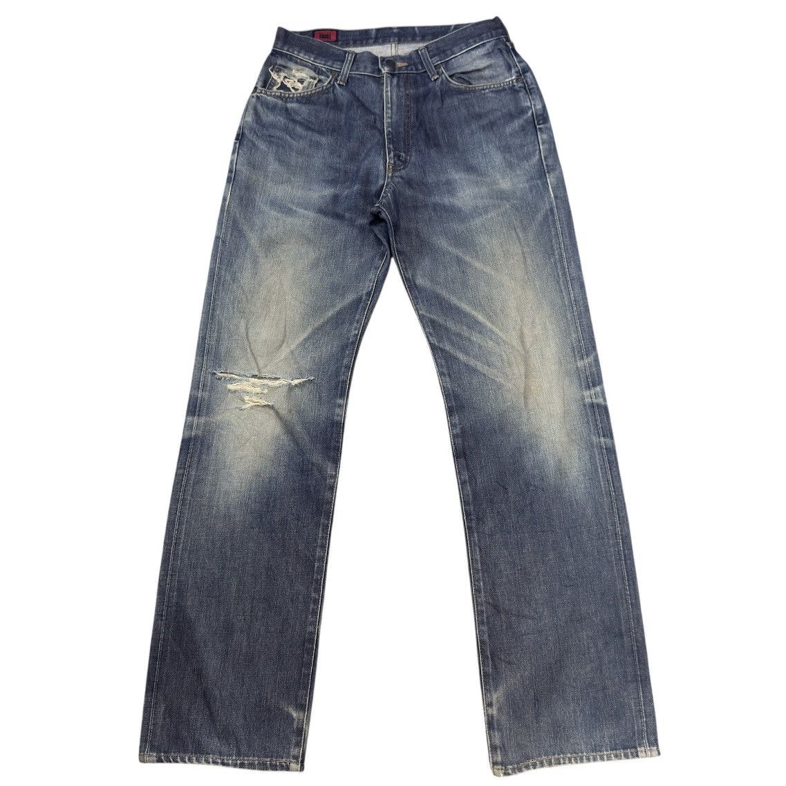 Edwin 🇯🇵 Vintage 90s Edwin 503 Japanese Whisker Denim W30 Size US 30 / EU 46 - 1 Thumbnail