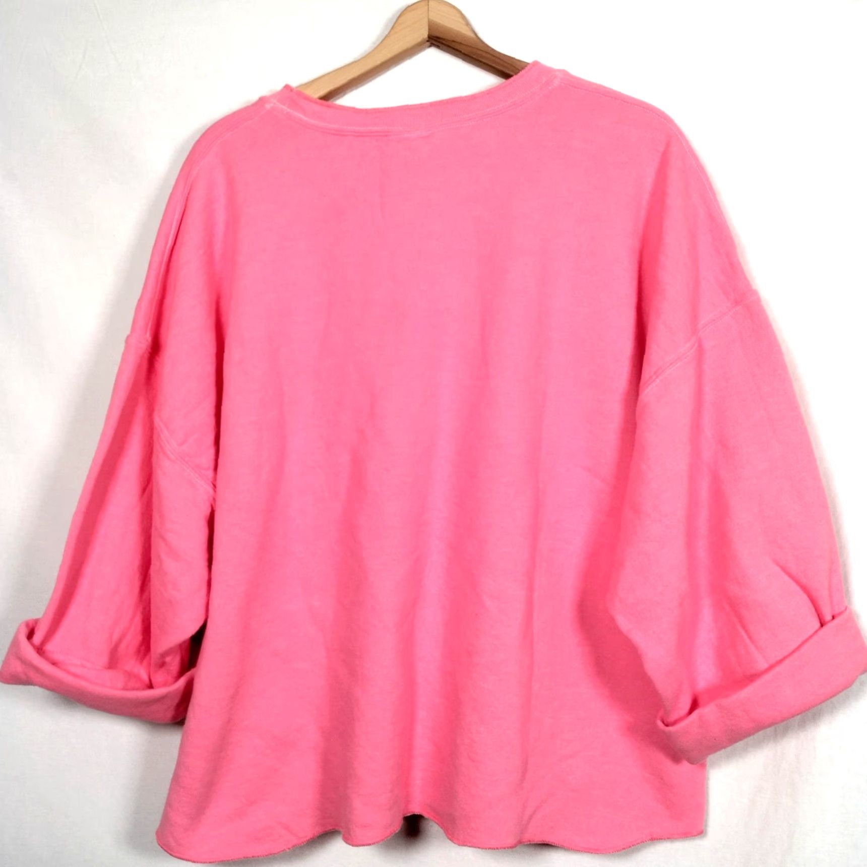 Vintage VINTAGE Marsha's Collection Sweatshirt Women Plus 2XL Pink Nature Dragonfly Cropped Pullover Activewear Size XXL / US 16-18 / IT 52-54 - 3 Thumbnail