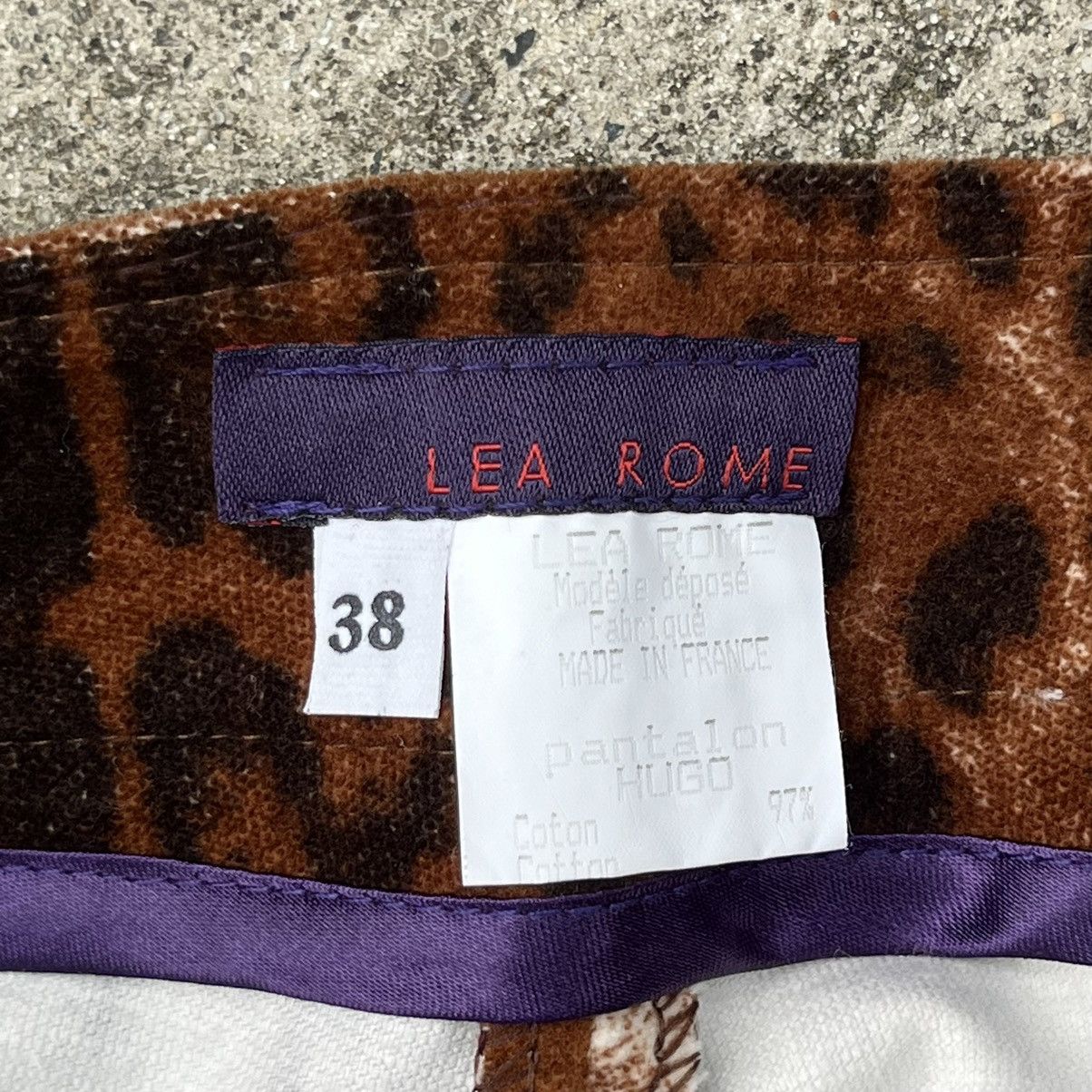 If Six Was Nine × Vintage Rare Vintage 90’s Lea Rome Leopard Print Flared Pants Size 28" / US 6 / IT 42 - 9 Thumbnail