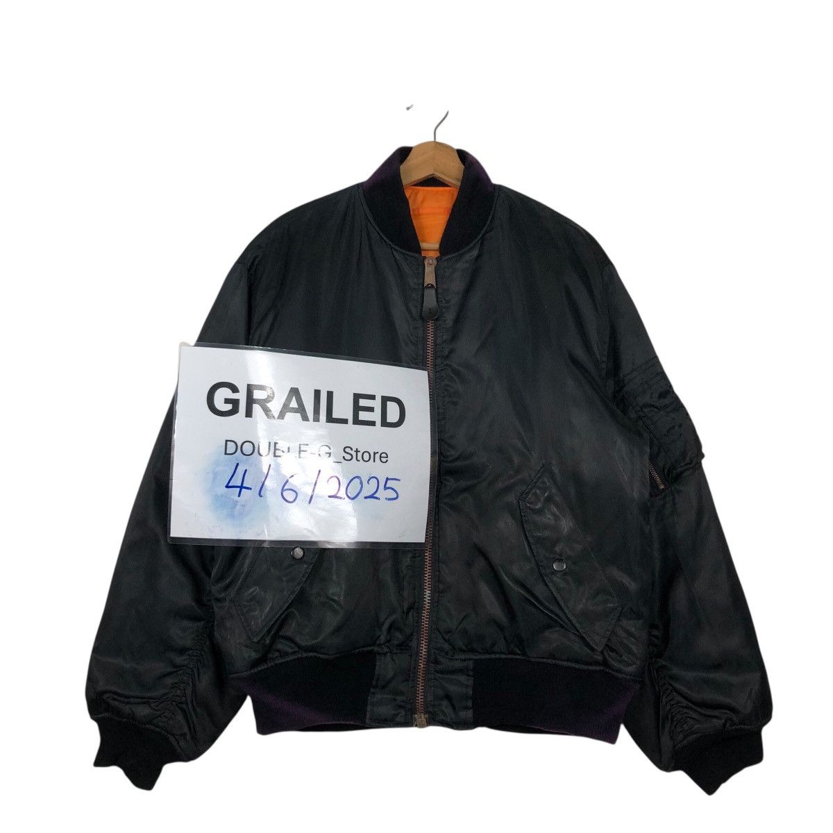 Vintage 📌Vintage Reversible Bomber Jacket Ma 1 Us Air Force Army Size US L / EU 52-54 / 3 - 2 Thumbnail
