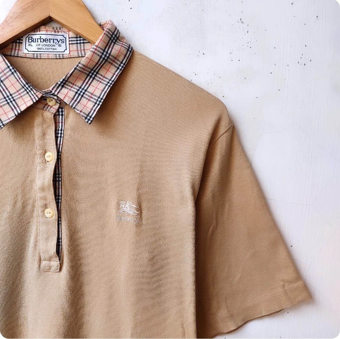 Burberry × Burberry Prorsum × Vintage Vintage 90s Burberrys Polo Shirt Size US L / EU 52-54 / 3 - 5 Thumbnail