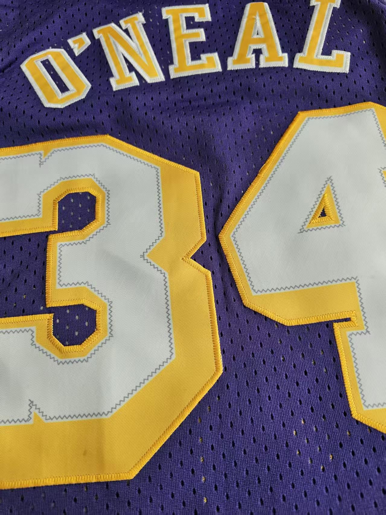 NBA Angeles Lakers #32 Shaquille O'Neal Jersey Purple Size US M / EU 48-50 / 2 - 5 Thumbnail
