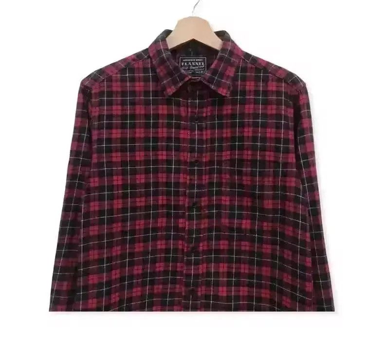 Flannel Japanese Brand Uniqlo Plaid Tartan Flannel Shirt Size US M / EU 48-50 / 2 - 2 Thumbnail
