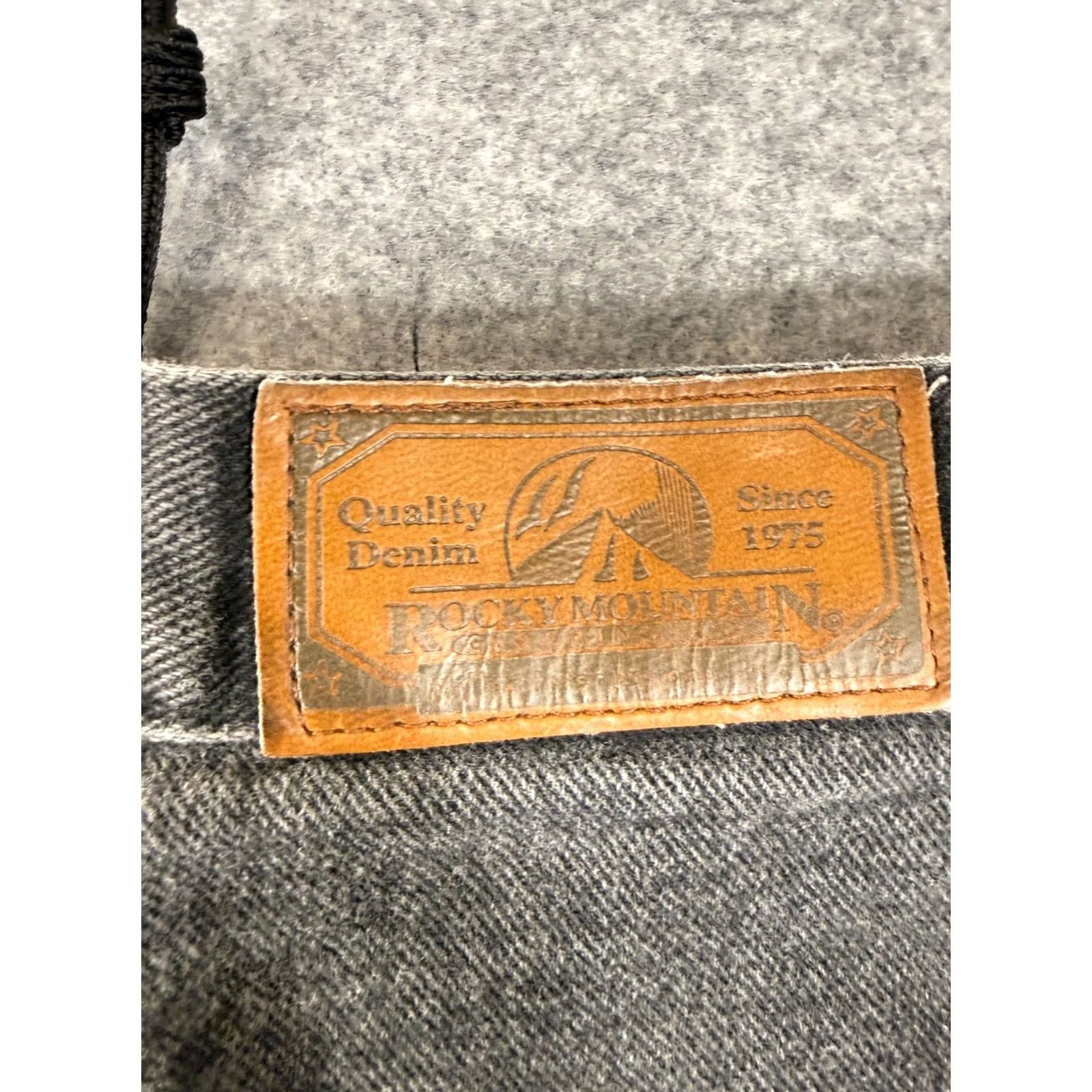 Vintage Rocky Mountain Jeans Womens 32 Faded Black/Gray Western Vintage Regular Jeans Size 24" / US 00 / IT 34 - 6 Thumbnail