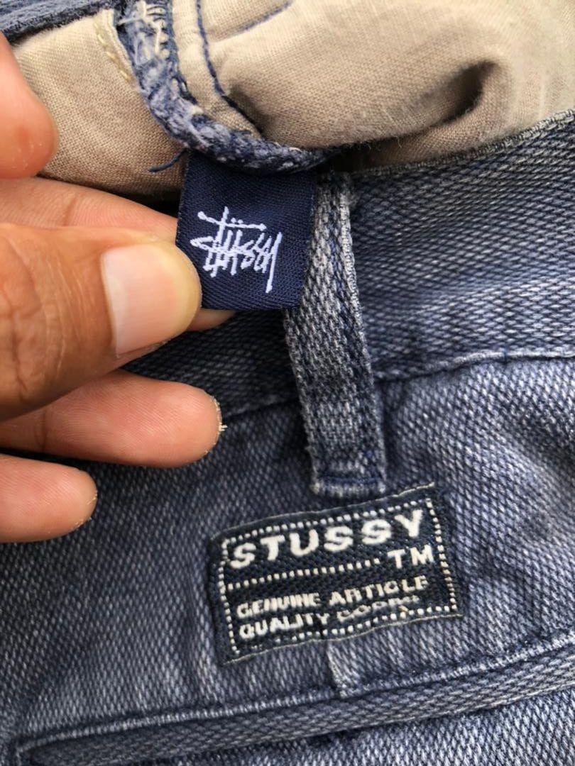 Stussy × Vintage Rare🔥 Vintage Stussy Cargo Pants Distressed Size US 28 / EU 44 - 4 Thumbnail