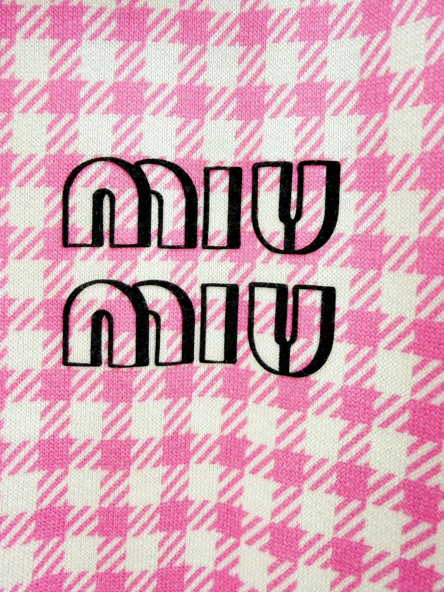 Miu Miu MIU MIU Pink Prince of Wales Check Jacket M New Size M / US 6-8 / IT 42-44 - 2 Thumbnail