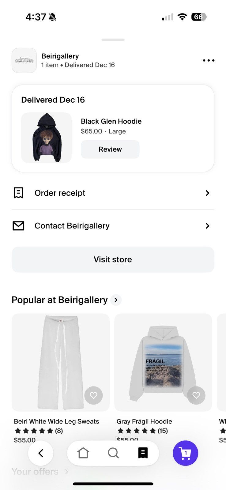 Other Glen hoodie Beiri gallery hoodie Size US L / EU 52-54 / 3 - 3 Thumbnail
