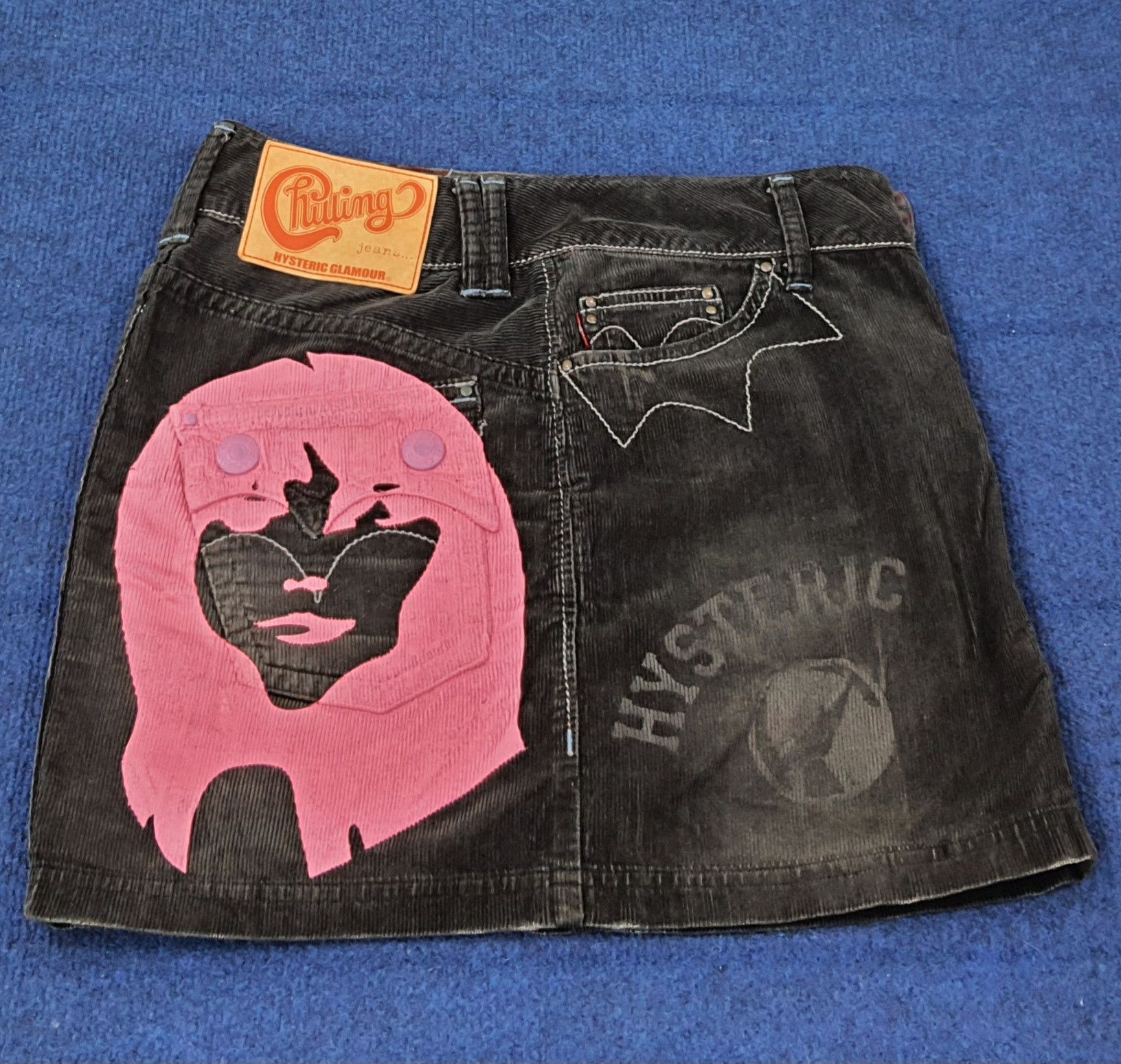 Vintage Hysteric Glamour Corduroy Custom Logo Skirt C265N6