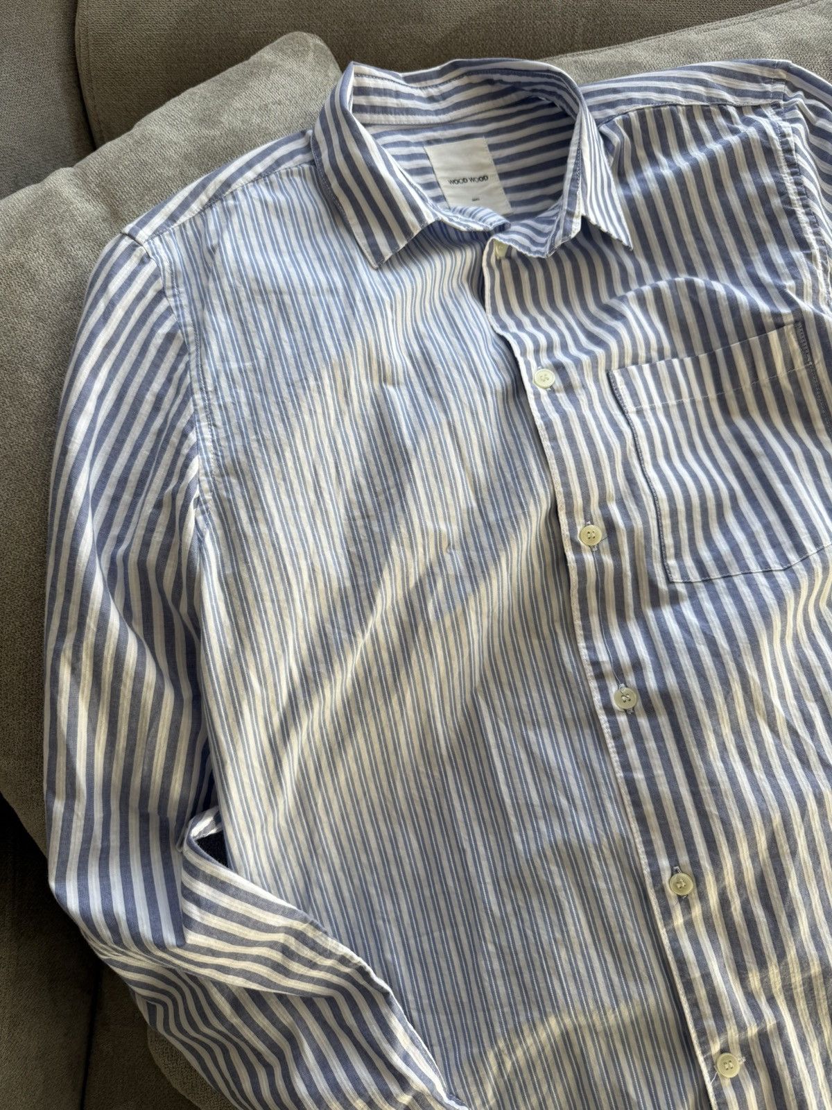 Wood Wood Wood Wood Stripe Button Up Shirt size S-M Size US S / EU 44-46 / 1 - 2 Thumbnail
