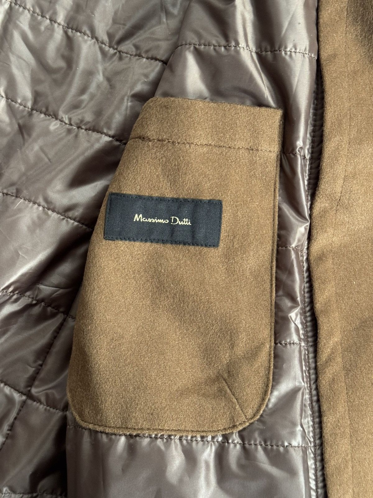 Designer × Massimo Dutti Massimo Dutti EUR48/USA38 brown coat wool long jacket blazer Size M / US 6-8 / IT 42-44 - 13 Thumbnail