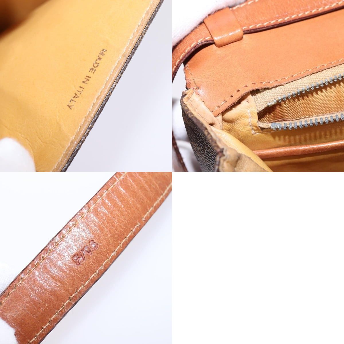 Celine CELINE Macadam Canvas Shoulder Bag Pvc Leather Brown Gold Size ONE SIZE - 13 Thumbnail