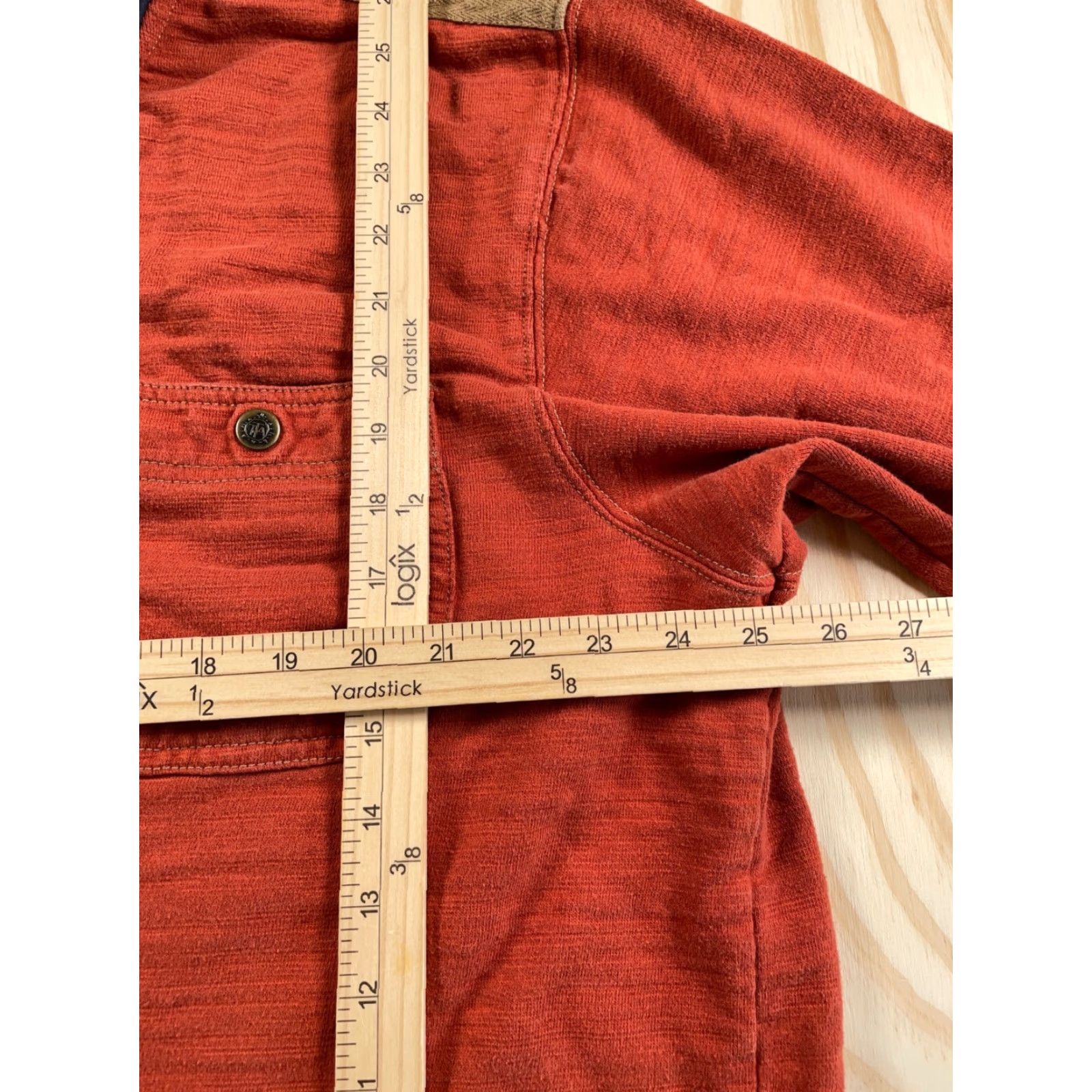 The Territory Ahead Territory Ahead Henley Sweatshirt Adult XL Dark Orange Snap Button Mens Size US XL / EU 56 / 4 - 5 Thumbnail