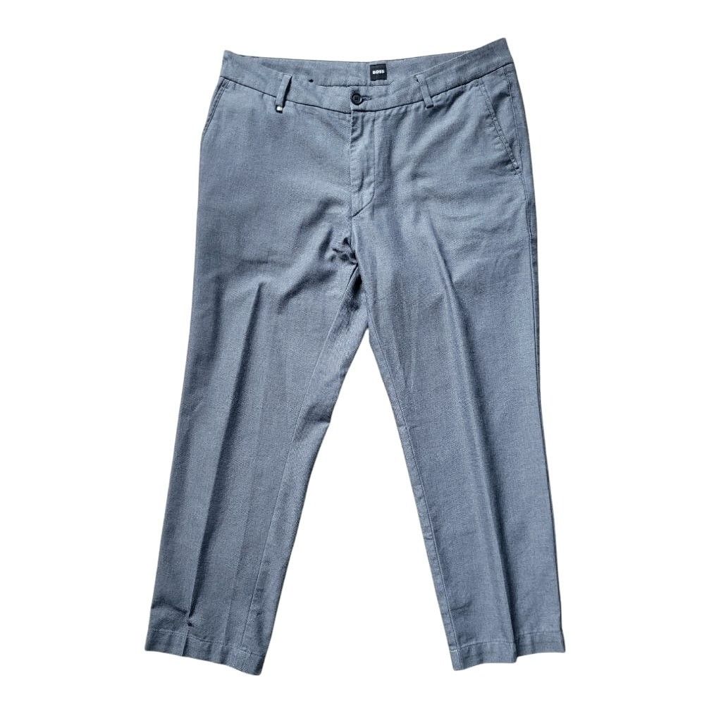 Hugo Boss Hugo Boss Gray/Blue Pants | Size 34R Size US 34 / EU 50 - 1 Thumbnail