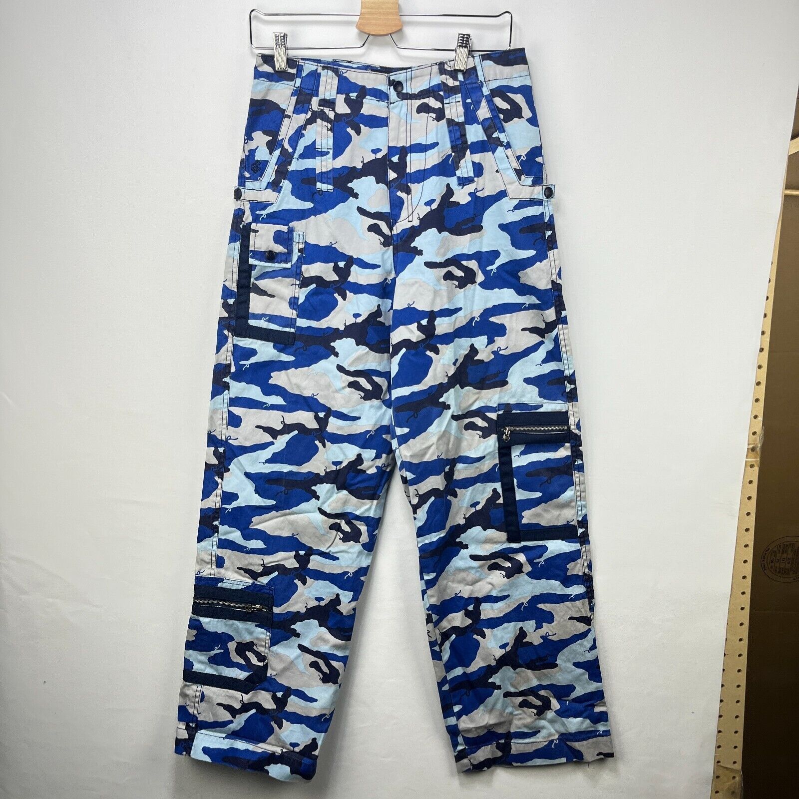 Rocawear × Vintage Vintage Y2K Rocawear Blue Camo Baggy Pants Skater Waist 30 Size US 30 / EU 46 - 7 Thumbnail