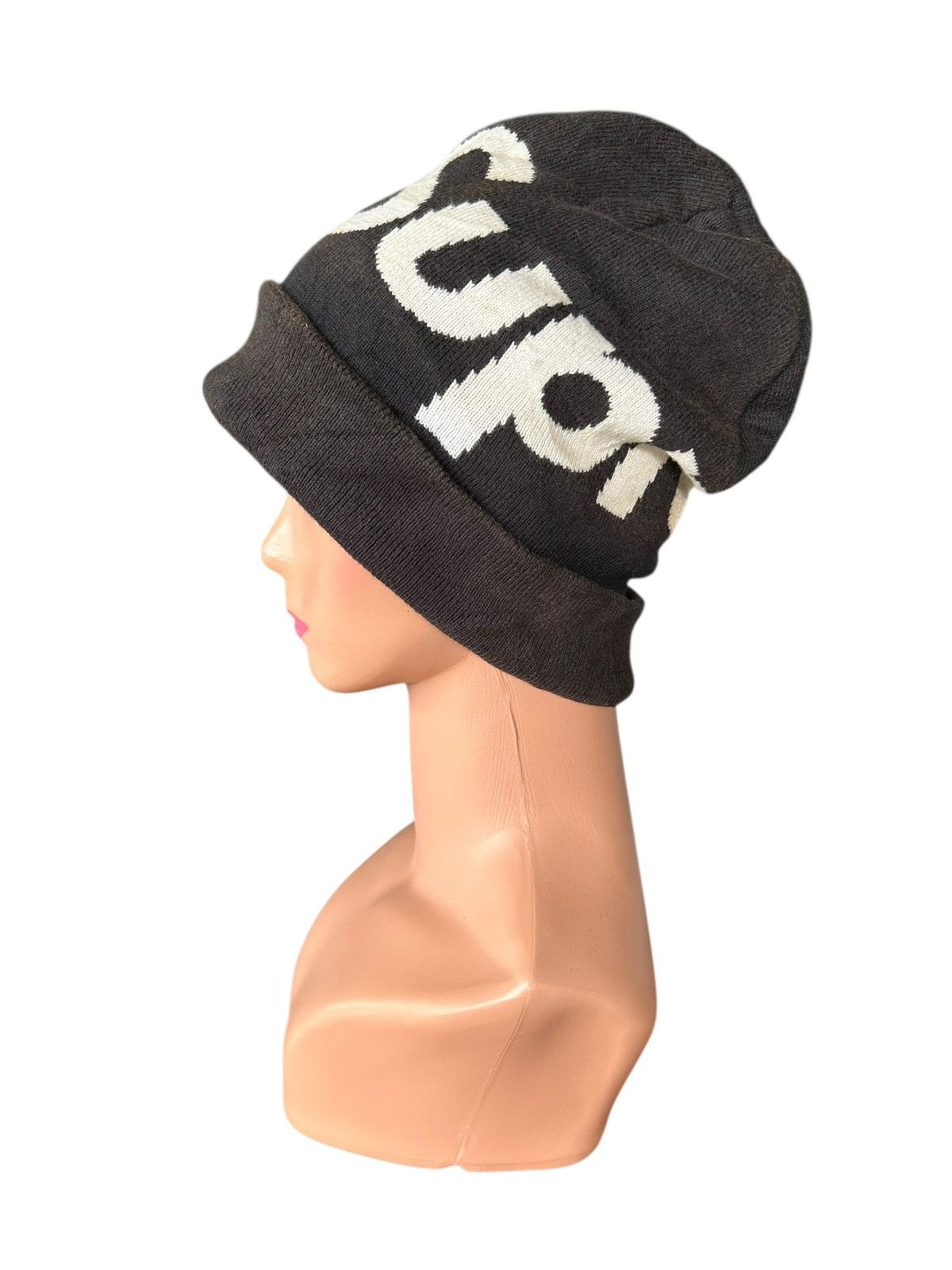 Supreme Supreme Big Logo Sunfaded Dirty Beanie Hats Size ONE SIZE - 2 Thumbnail
