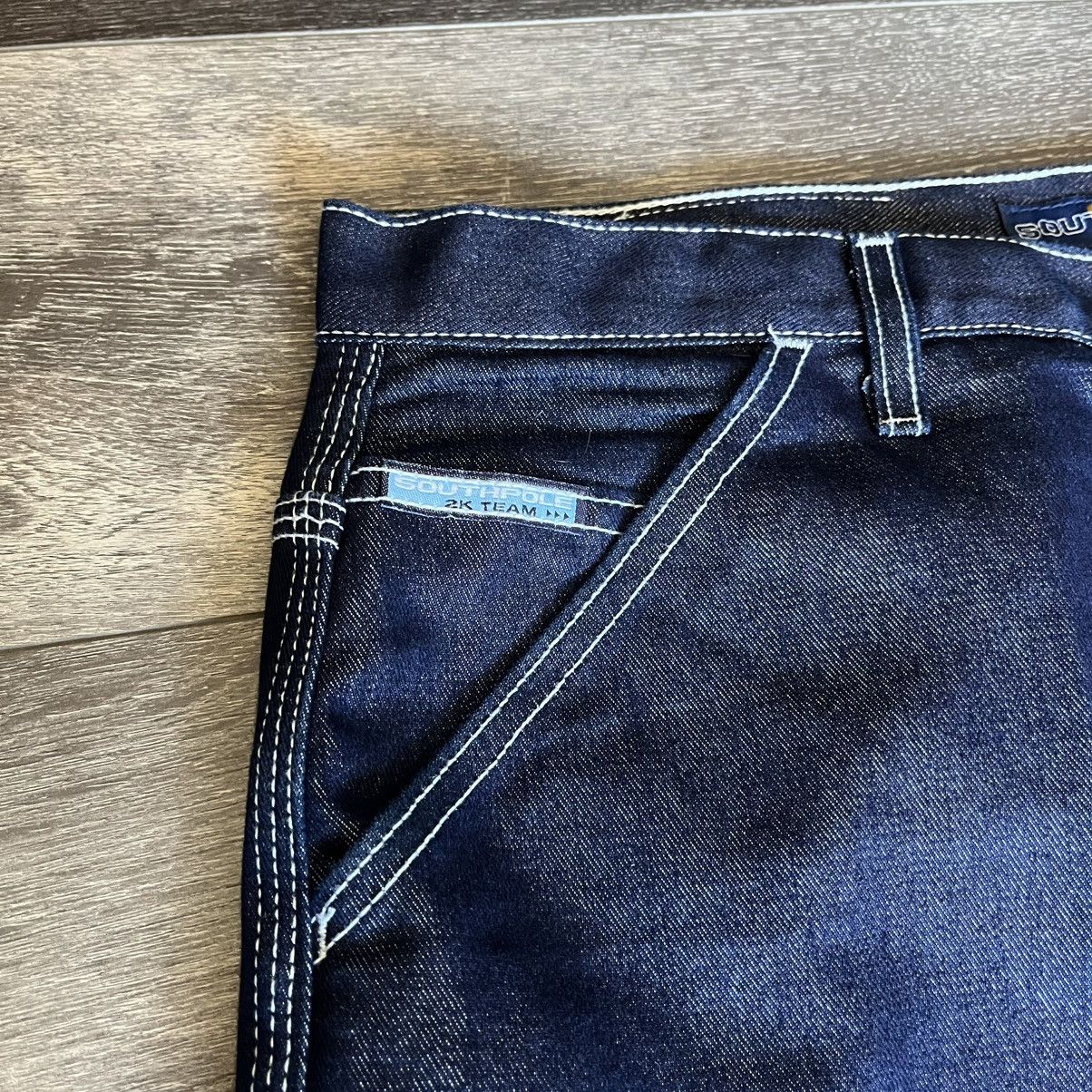 Southpole × Vintage Vintage 1990s South Pole Baggy Carpenter Denim Jeans 38x32 Size US 38 / EU 54 - 7 Thumbnail